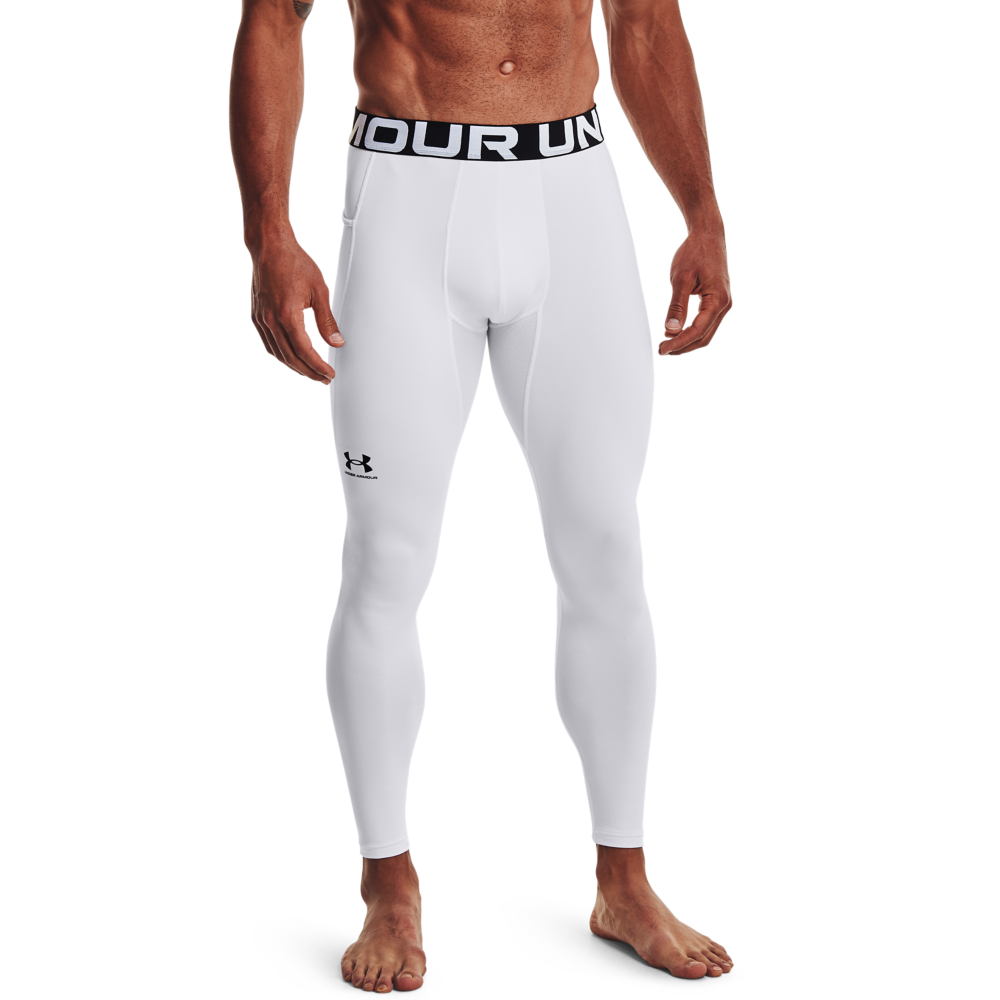 Under Arnour Men's Armour ColdGear "White" Leggings - WHITE Thumbnail View 1