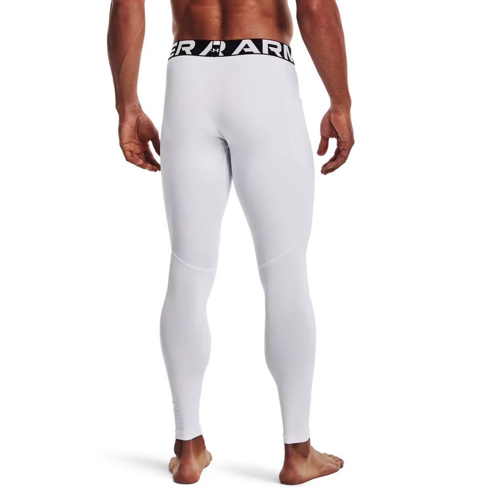 Under Arnour Men's Armour ColdGear "White" Leggings - WHITE