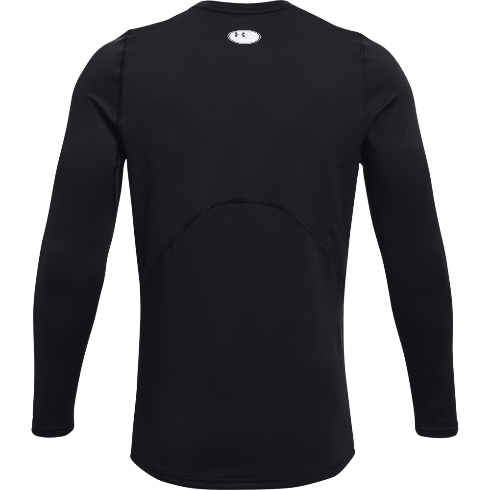 Under Armour Men's ColdGear Armour Fitted  Shirt - BLACK Thumbnail View 6