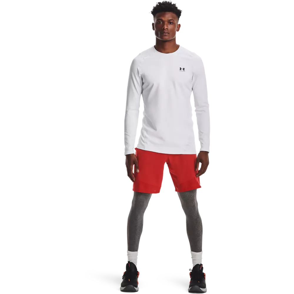 Under Armour Men's ColdGear Armour Fitted "White" Crew Shirt - WHITE