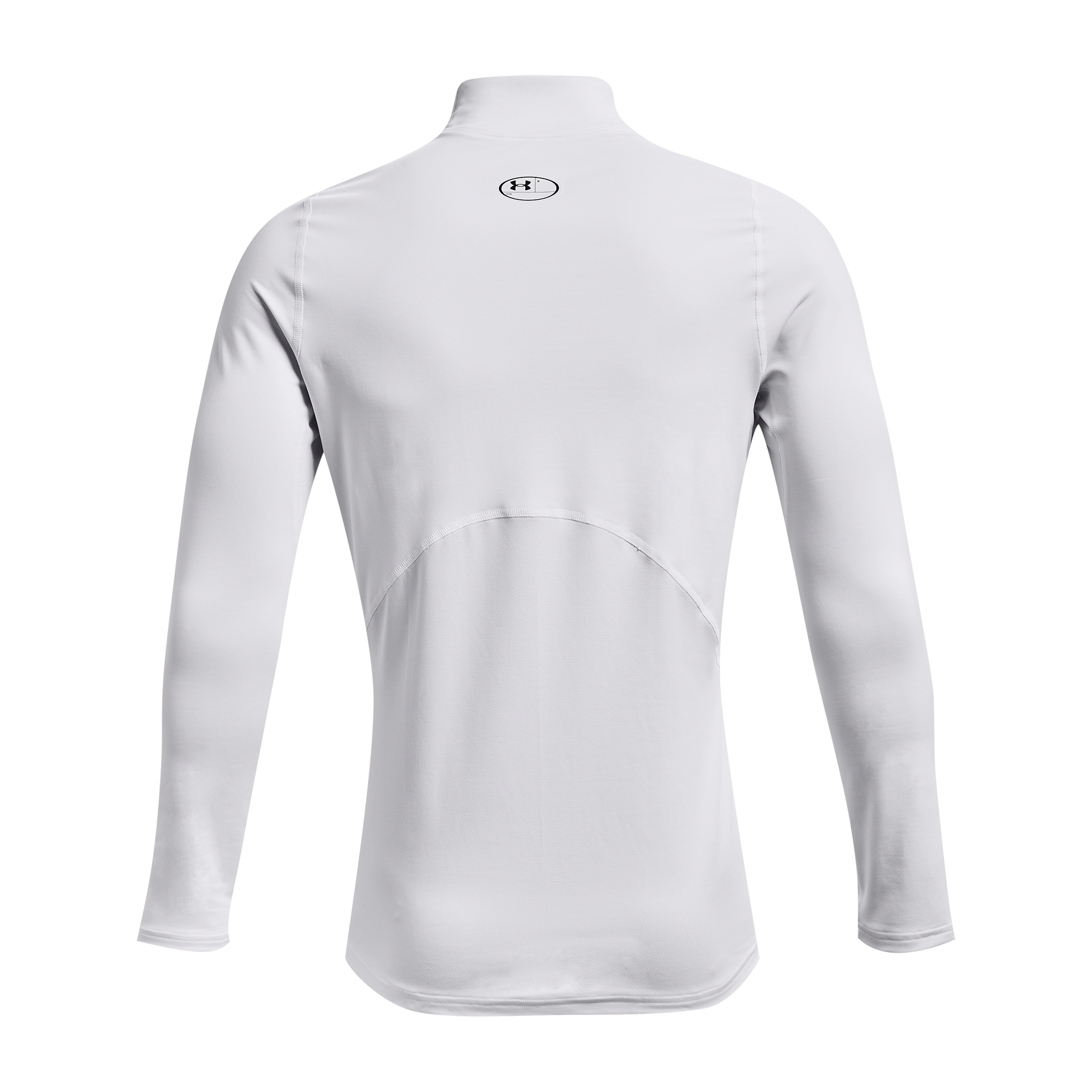 Under Armour Men's ColdGear Armour Fitted Mock "White" Compression Shirt - WHITE Thumbnail View 7