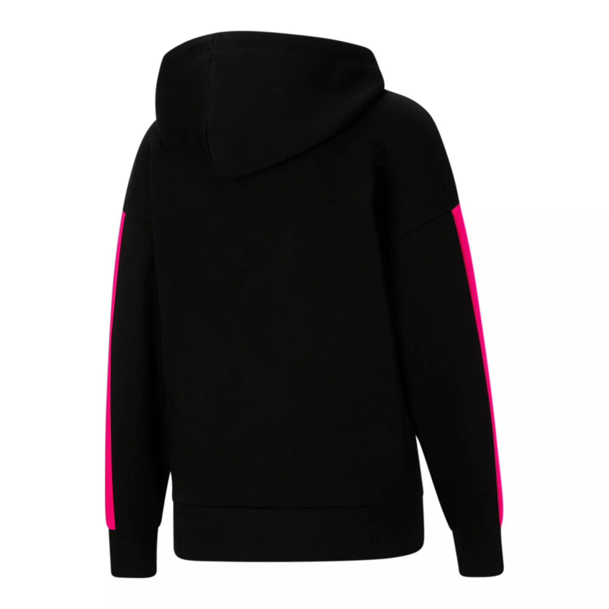 Puma Women's Classics "Black/Pink" Pullover Hoodie - BLACK/PINK