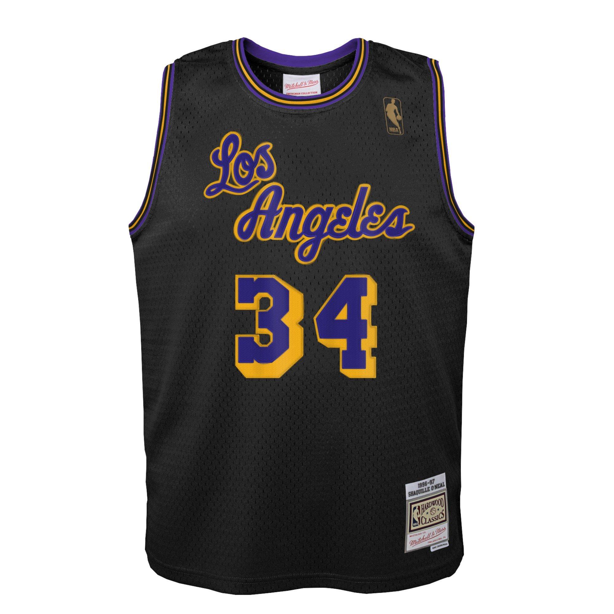 black lakers jersey mitchell and ness