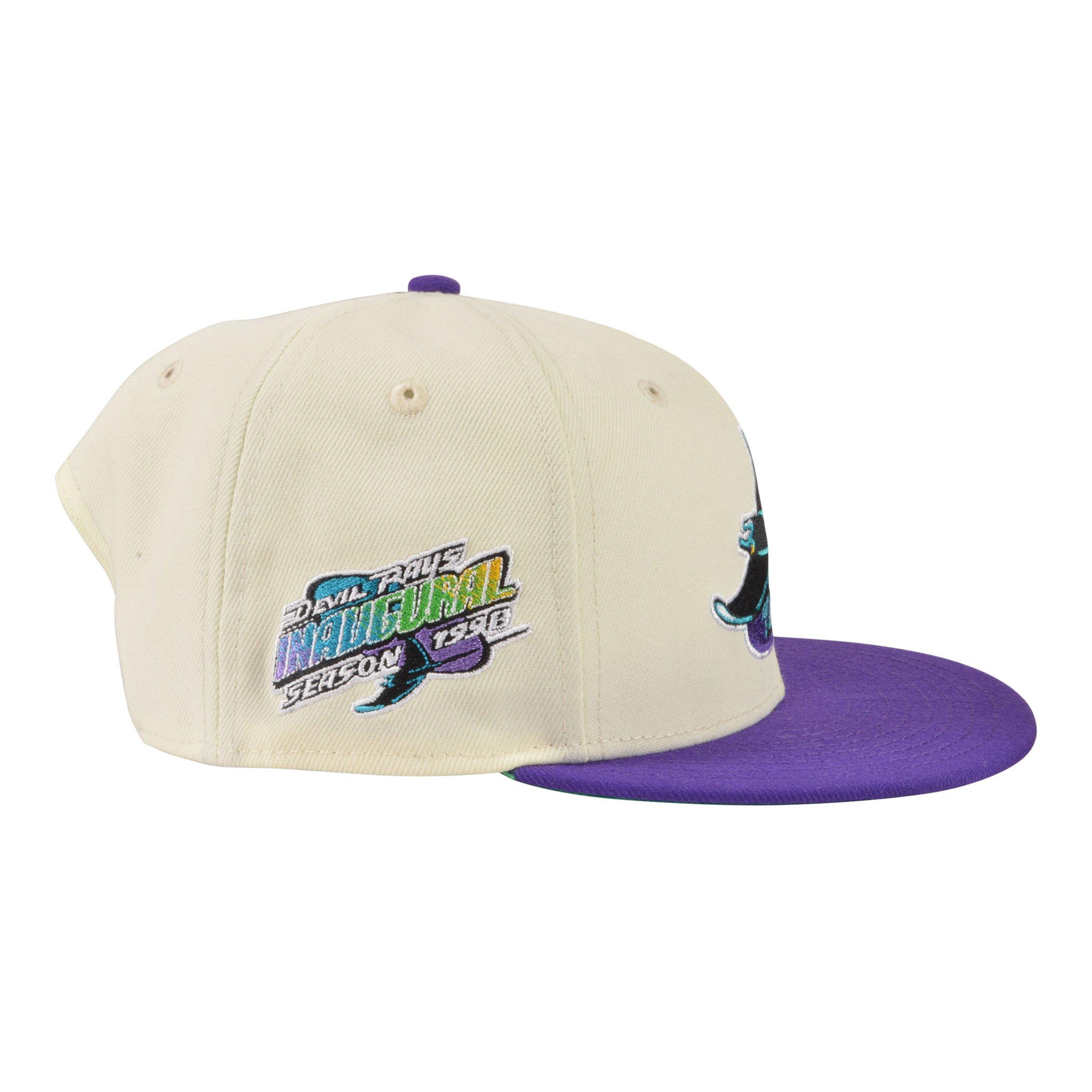 RAYS LIME AND LAVENDER DEVIL RAYS ALT NEW ERA 9FIFTY SNAPBACK HAT