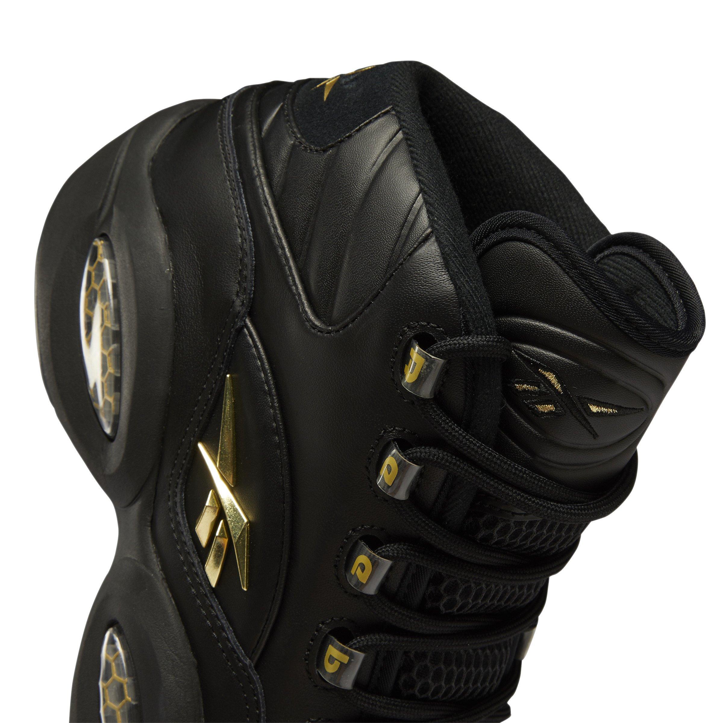 Black and sales gold reebok questions