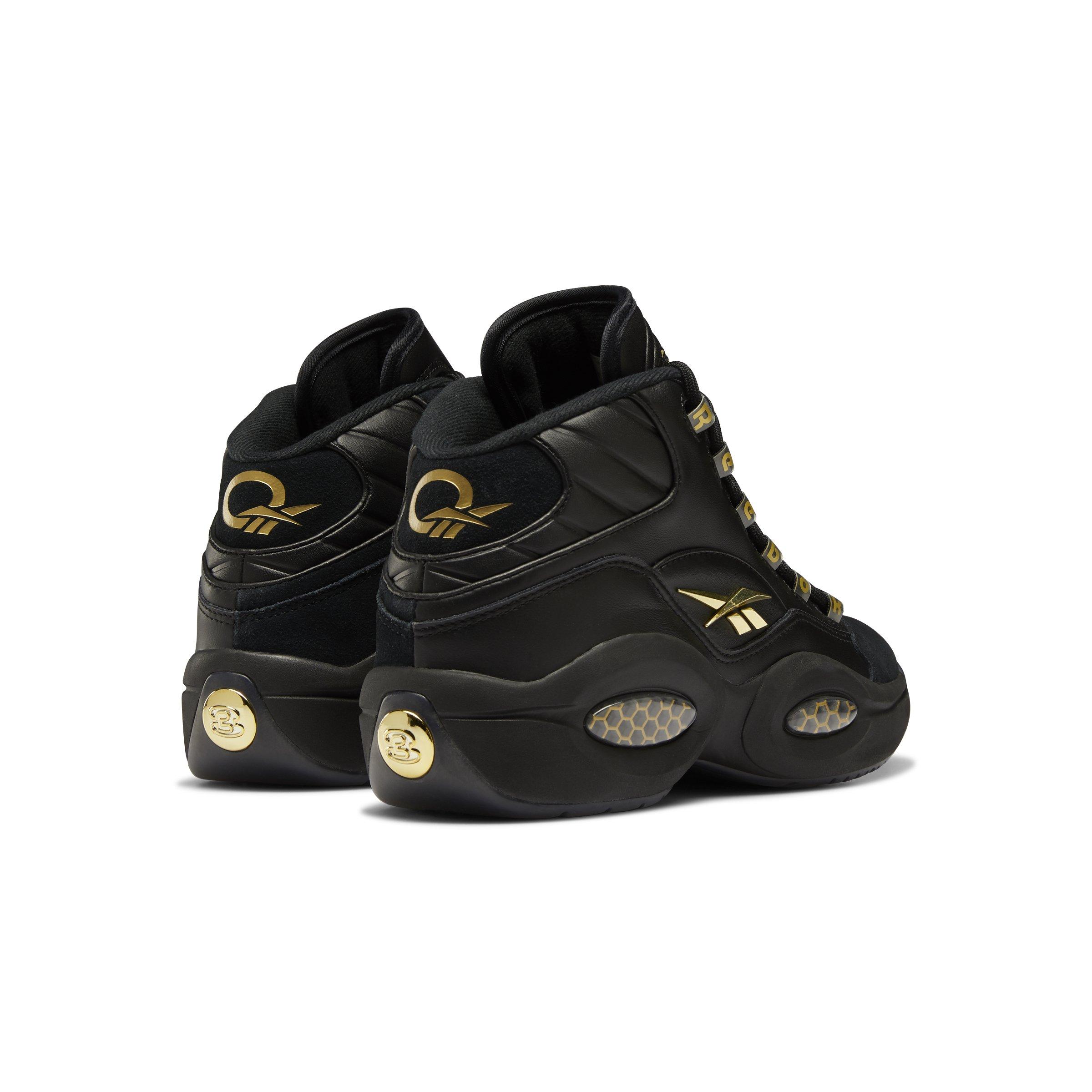 Reebok question black on sale gold