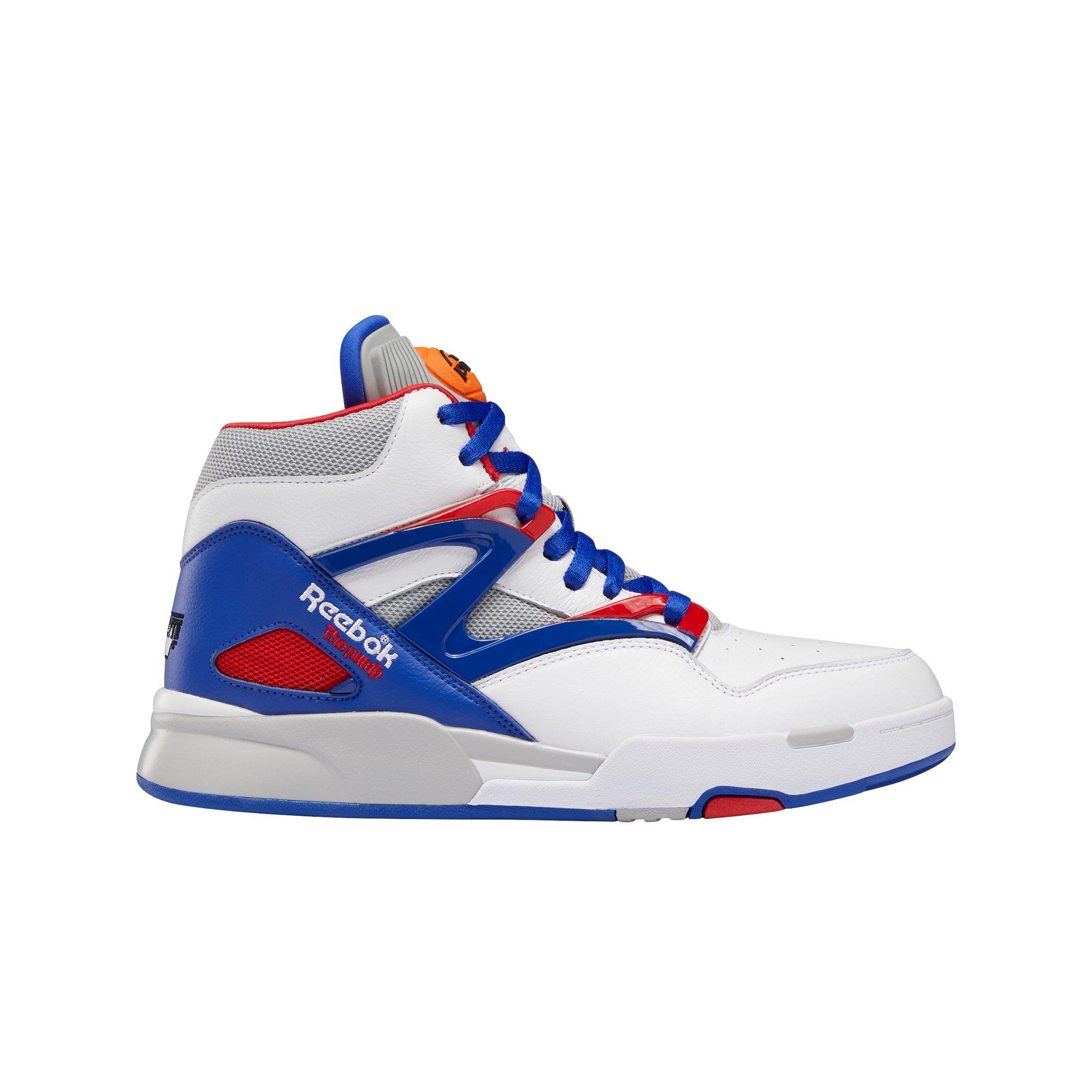 Mens Reebok Pump Omni Zone II Athletic Shoe - Chalk / Vector Blue / Vector  Red