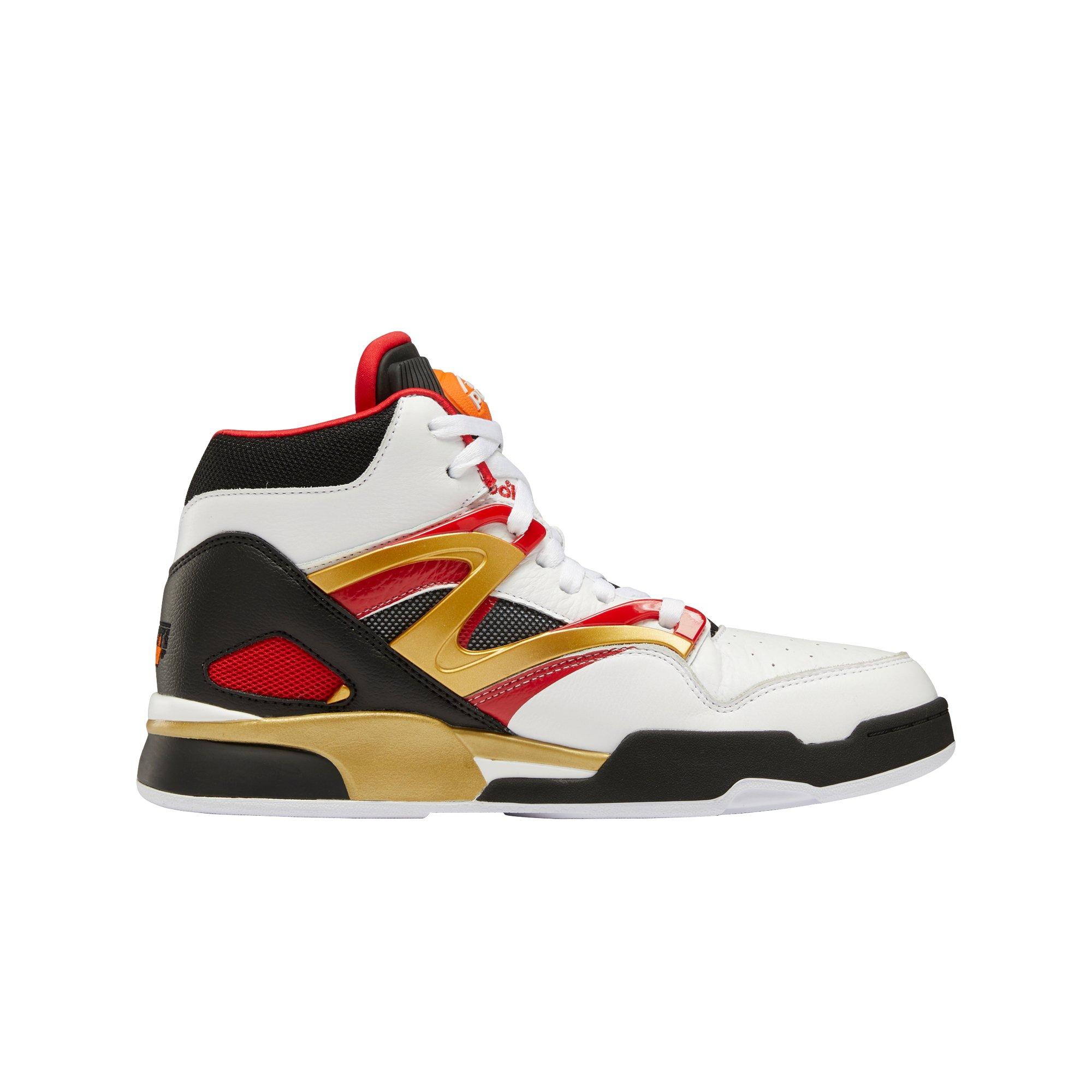 Reebok Pump Omni Zone II "White/Black/Vector Red" Men's Basketball Shoe - | City Gear