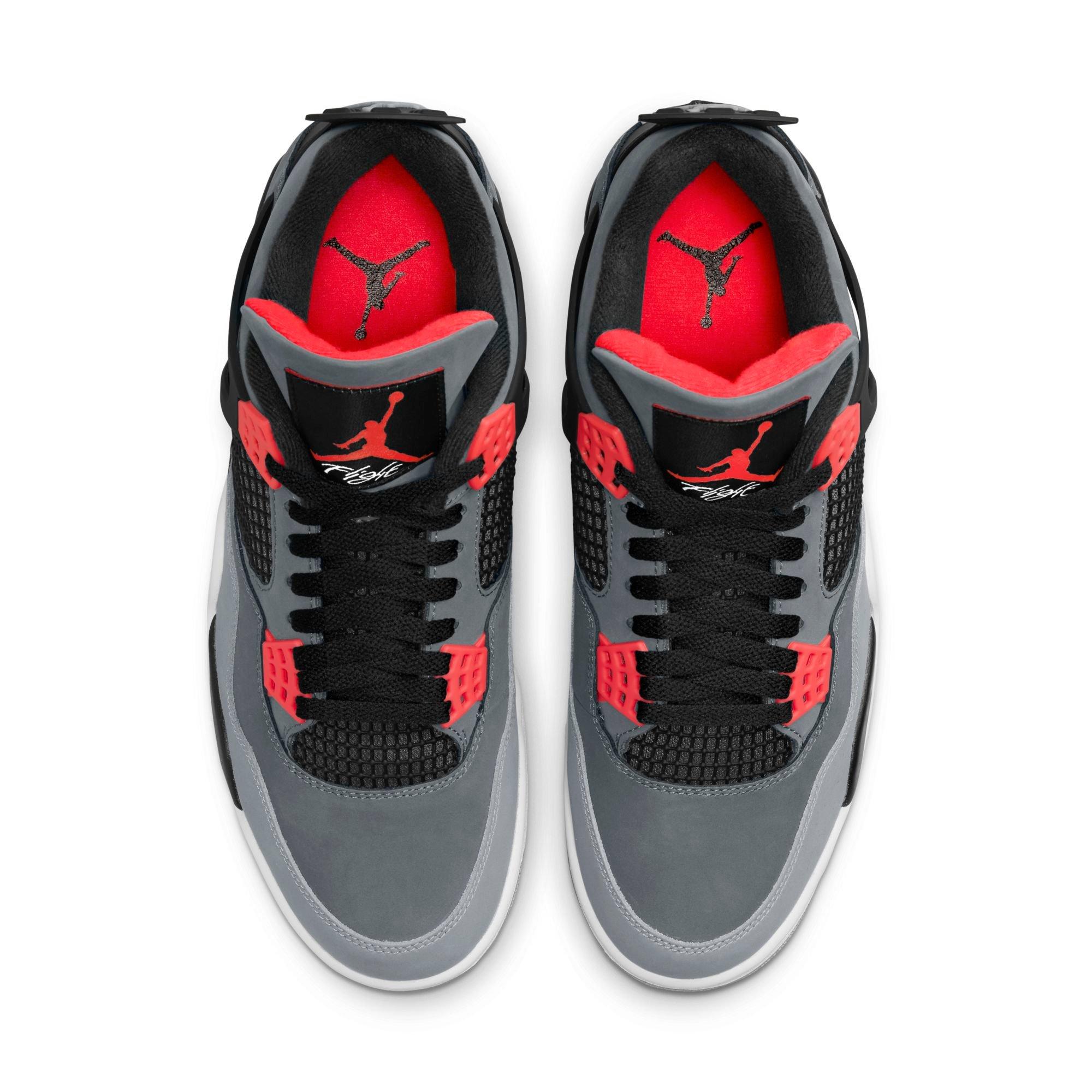 Jordan 4 Retro Dark Grey/Infrared 23/Black Men's Shoe - Hibbett | City  Gear