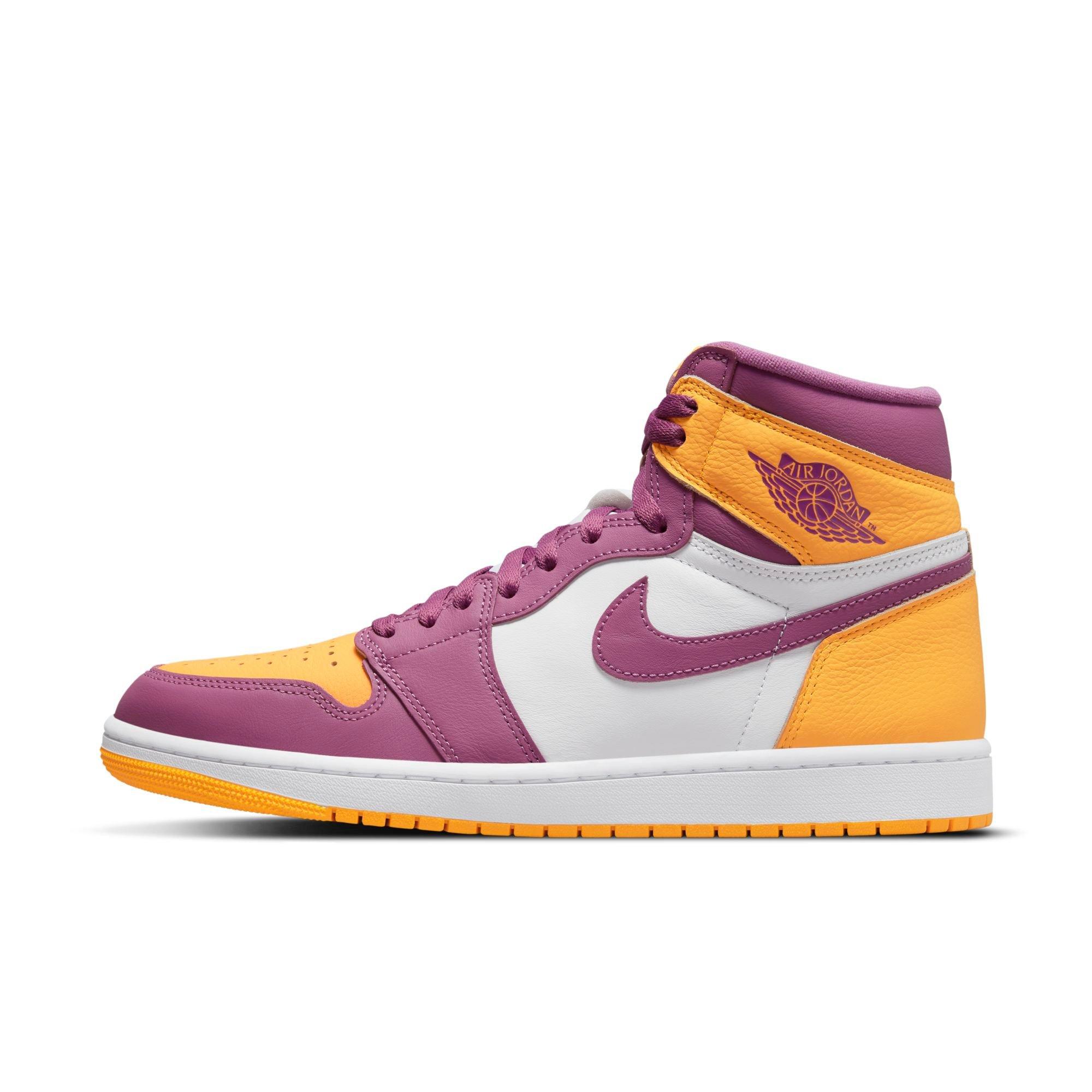 Jordan 1 Retro High OG University Gold/Light Bordeaux/White Men's Shoe -  Hibbett | City Gear