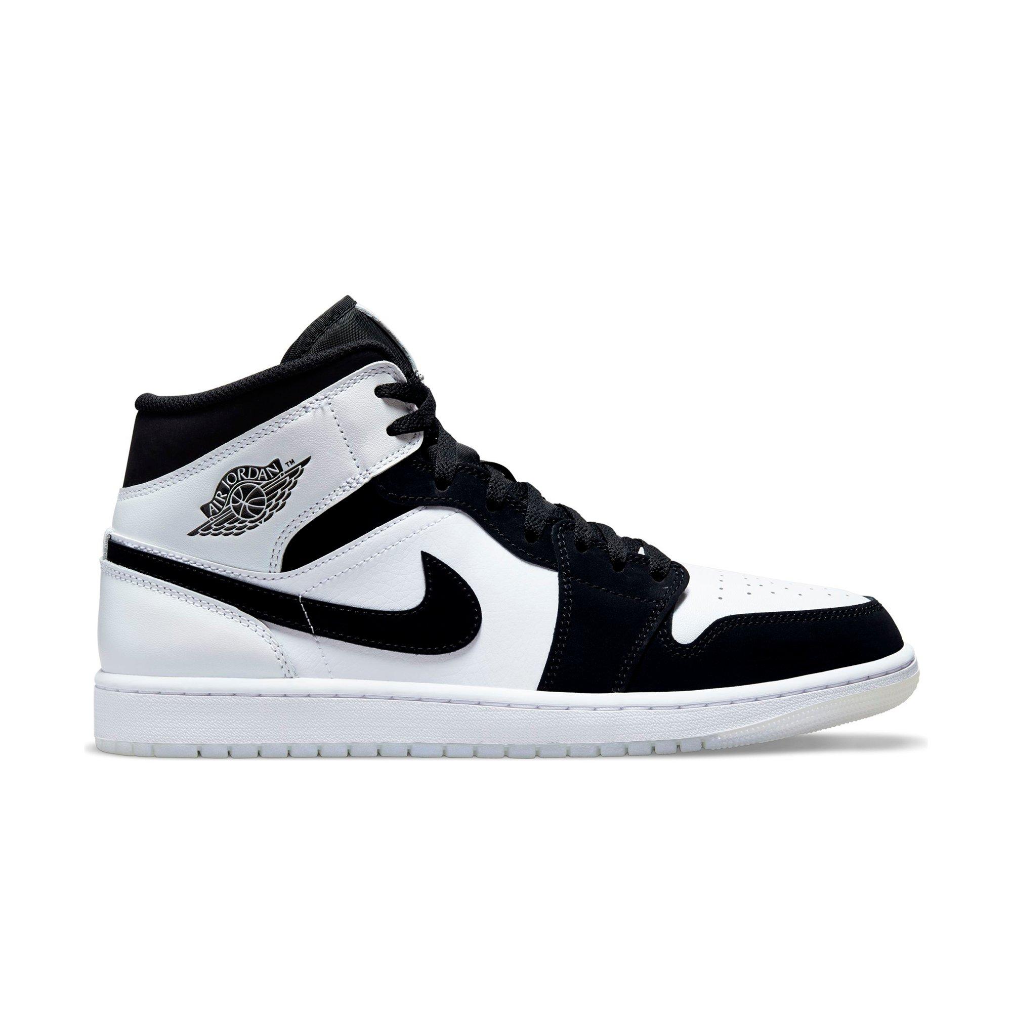 air jordan mid se black and white