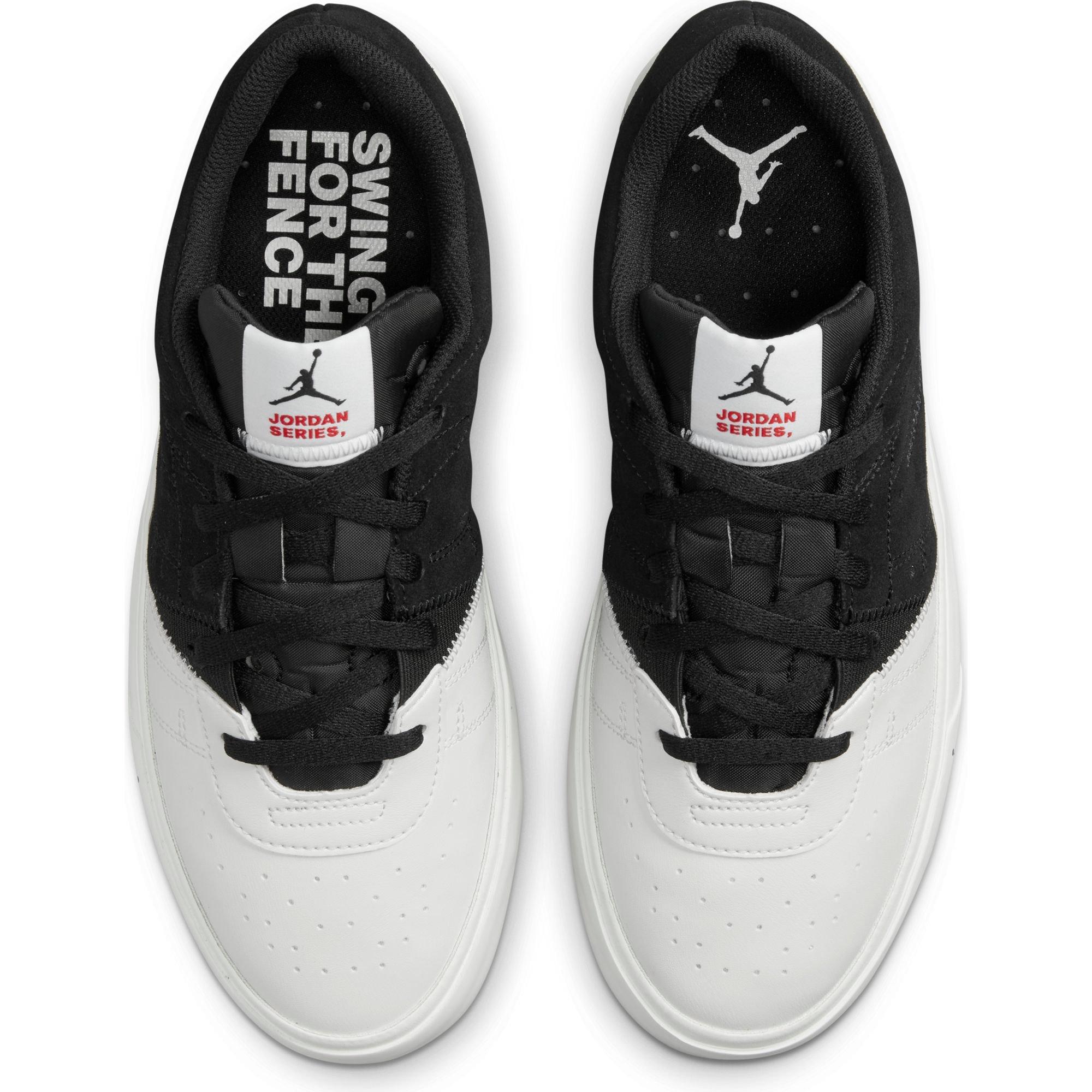 half black half white jordans