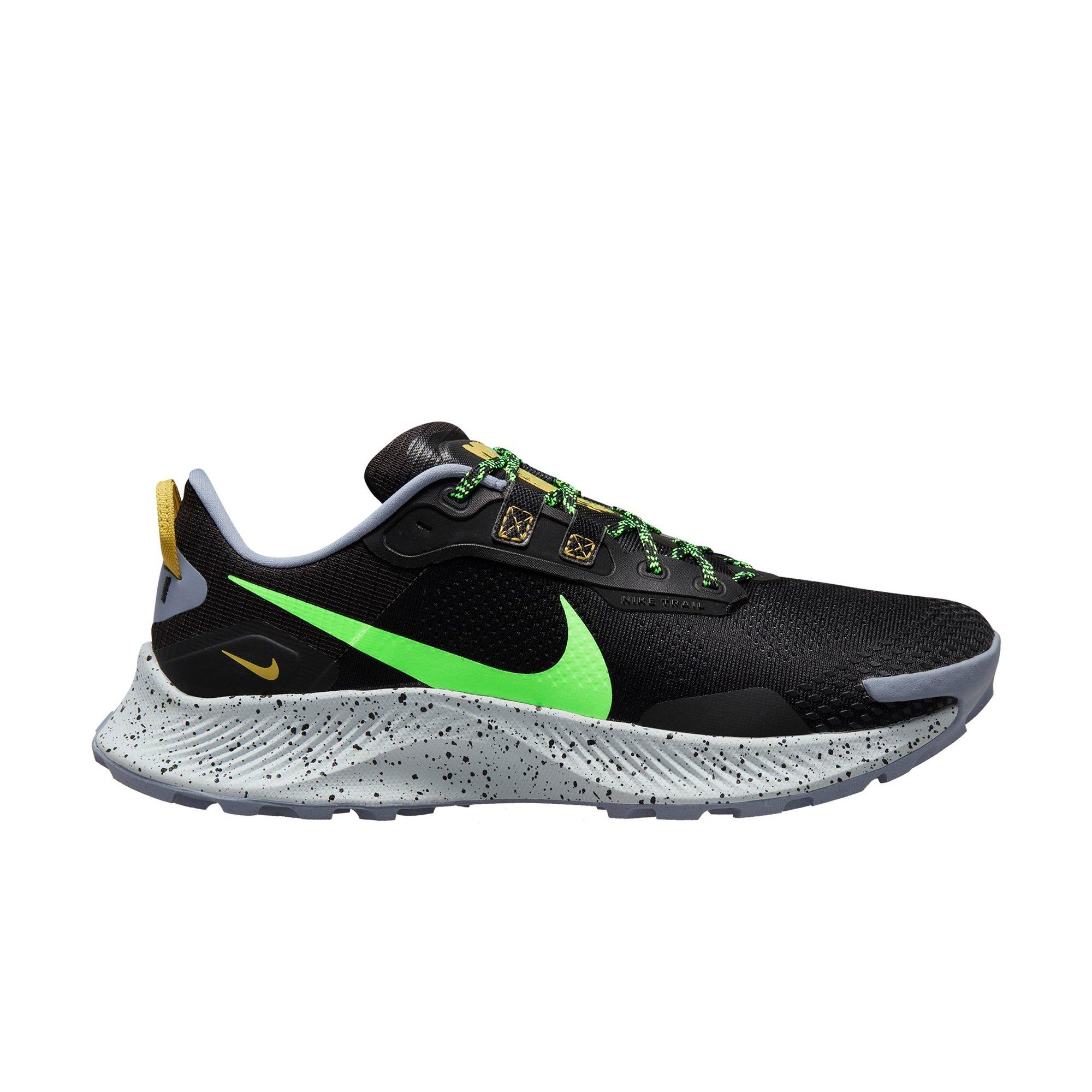 Nike Pegasus Trail 3 "Black/Green Strike/Ashen Slate/Celery" Men's Trail Running Shoe - BLACK/GREEN Thumbnail View 1