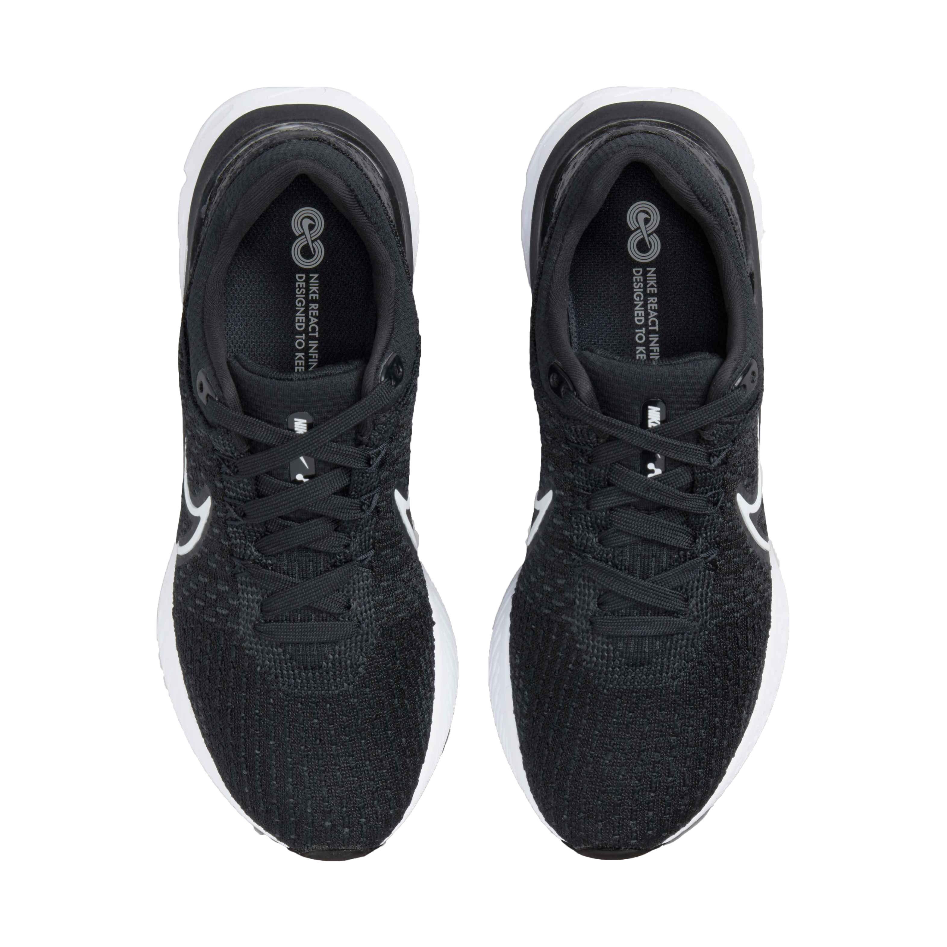 Nike React Infinity 3 "Black/White" Women's Running Shoe - BLACK/WHITE Thumbnail View 4
