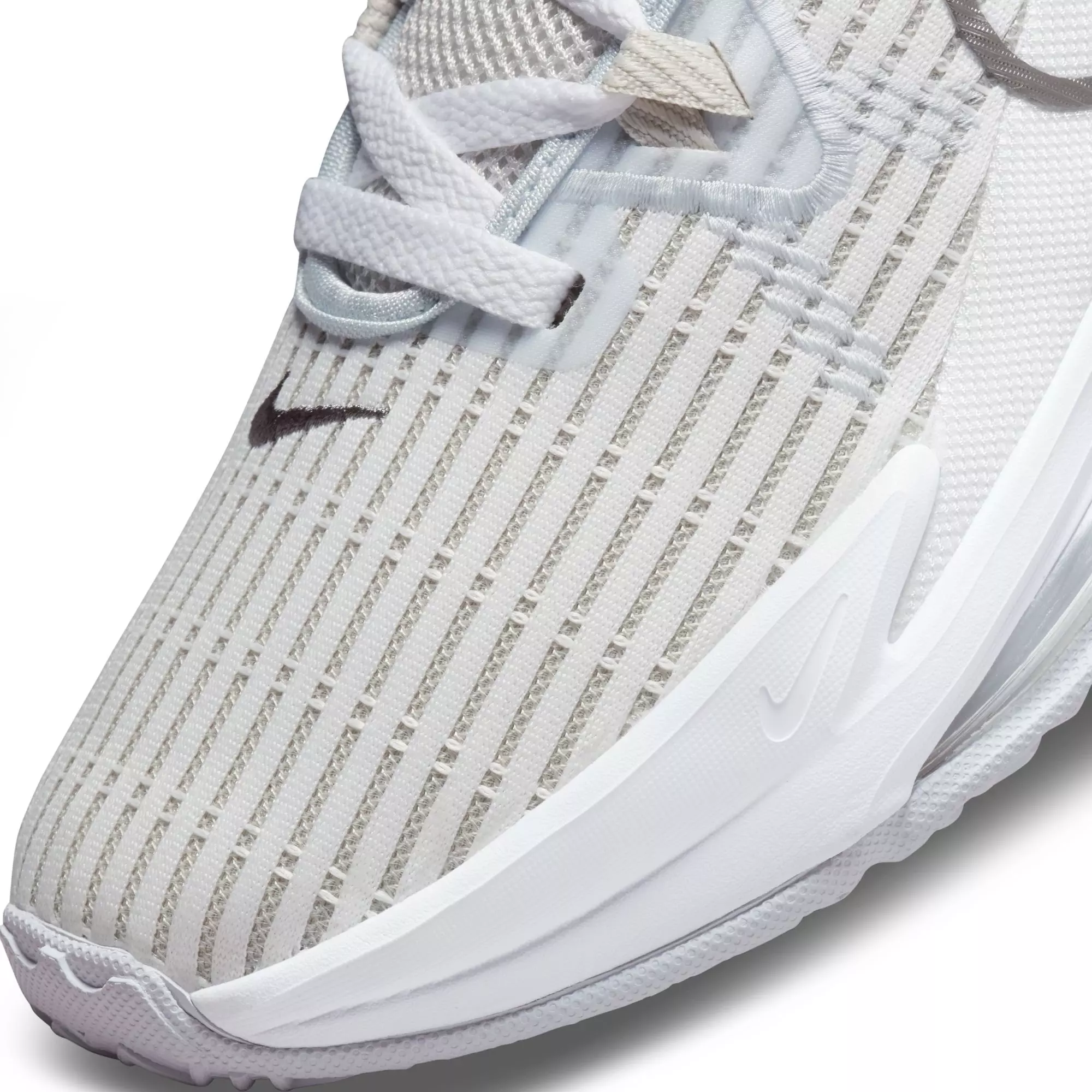 Nike LeBron Witness 6 "Summit White/Metallic Pewter/Light Bone" Men's Basketball Shoe - WHITE/GREY