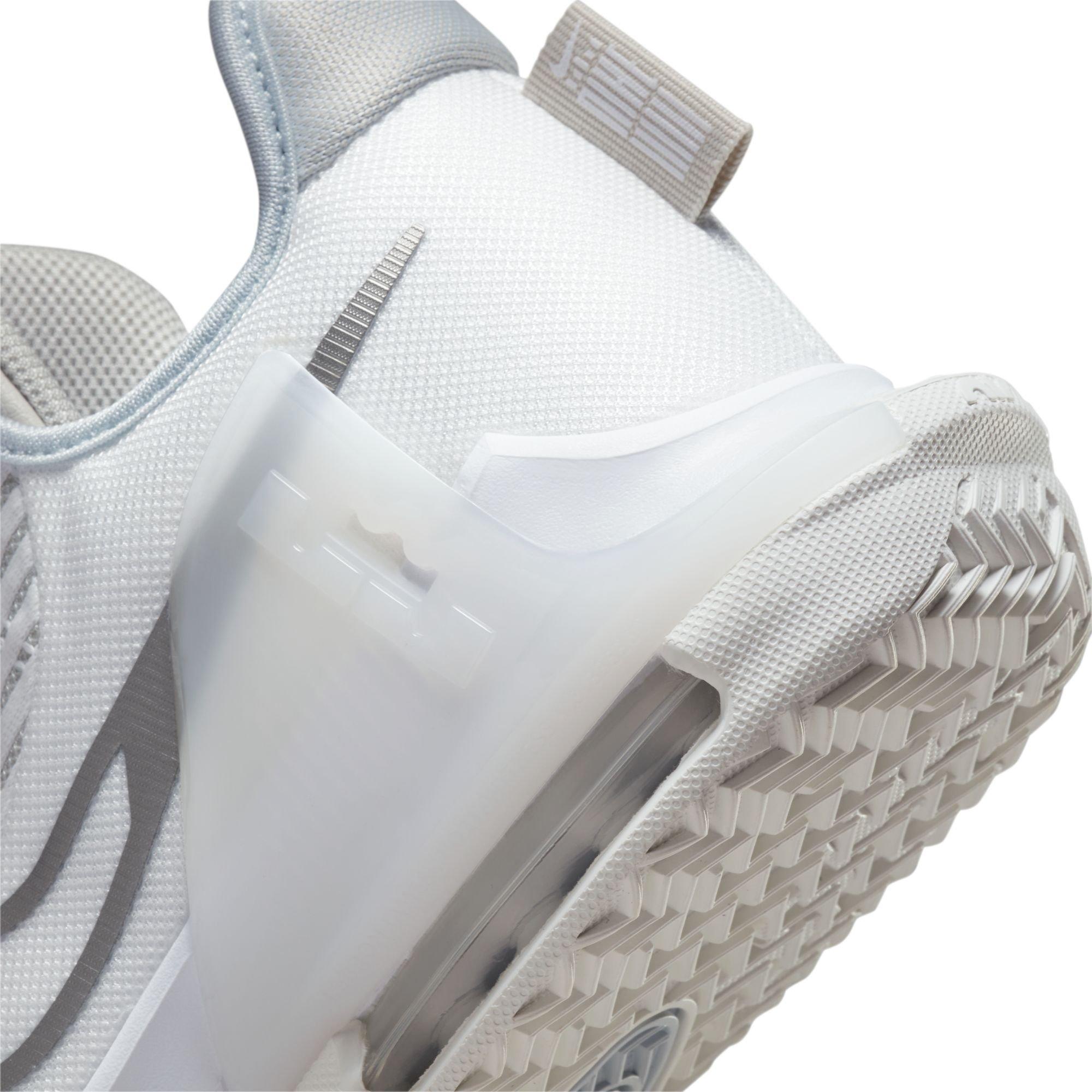 Nike LeBron Witness 6 "Summit White/Metallic Pewter/Light Bone" Men's Basketball Shoe - WHITE/GREY Thumbnail View 10