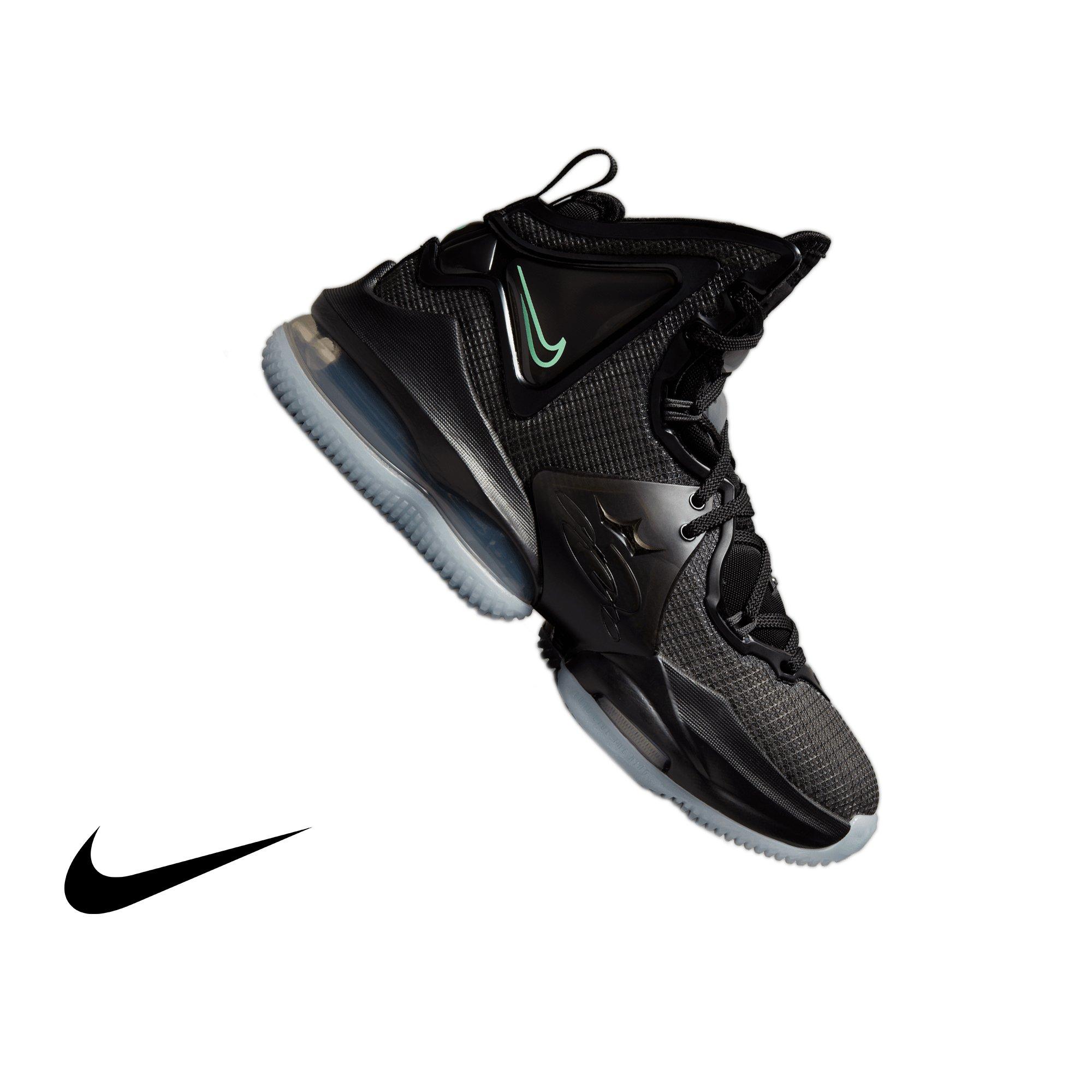 all black high top lebrons