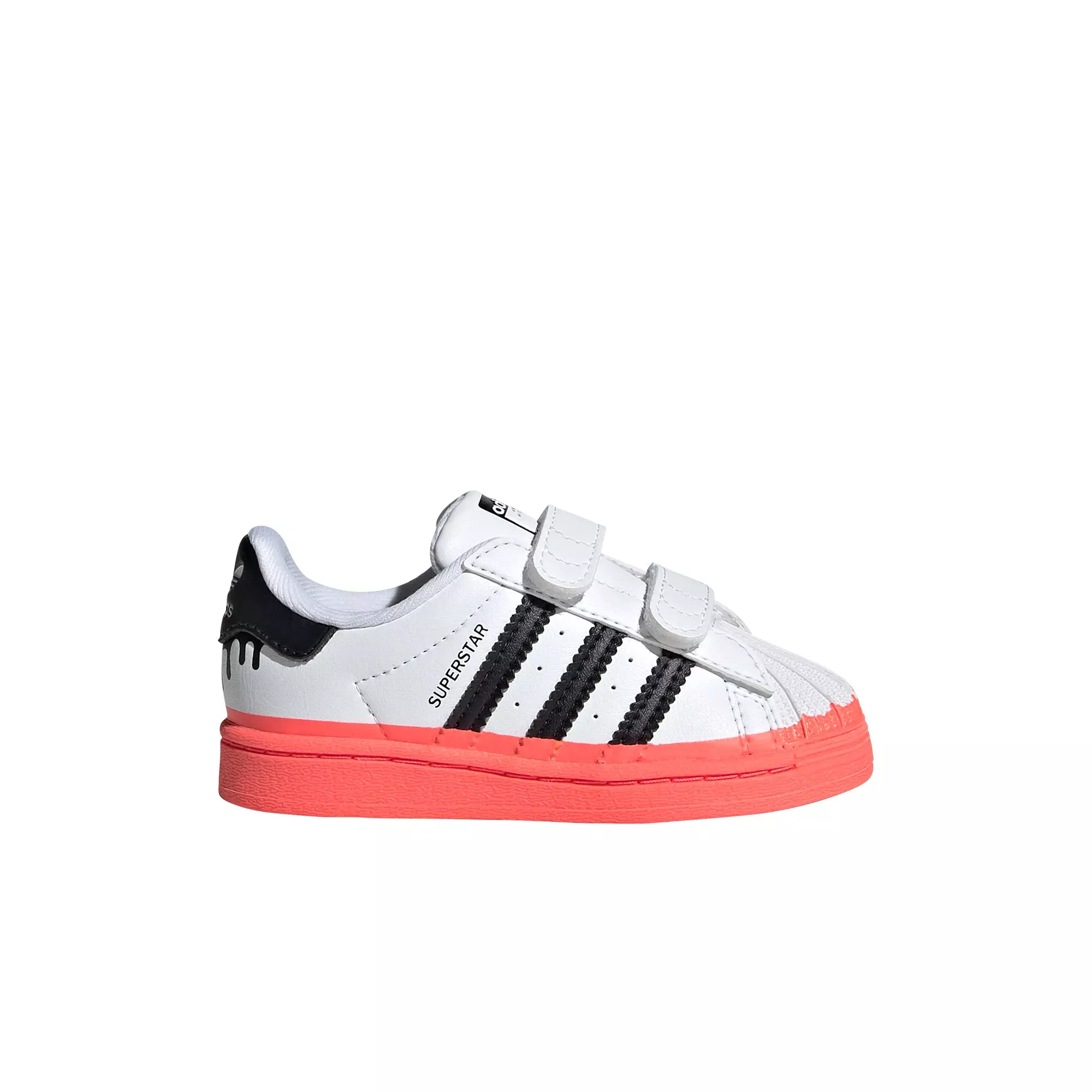adidas Superstar "Drip Pink" Toddler Girls' Shoe - WHITE/PINK