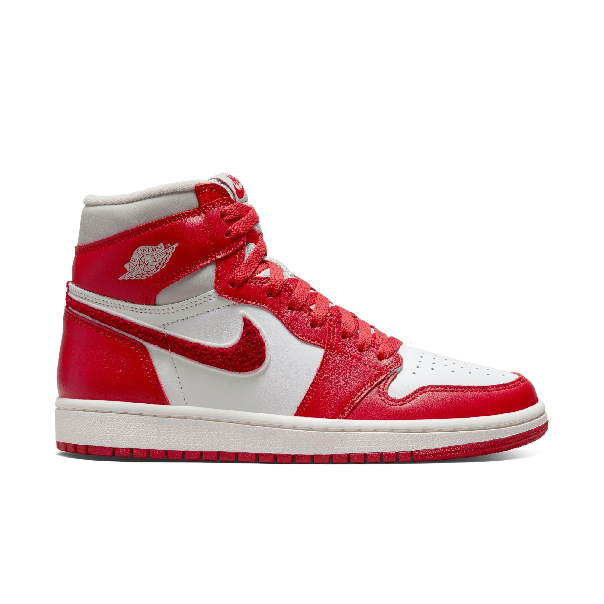 all red womens jordans