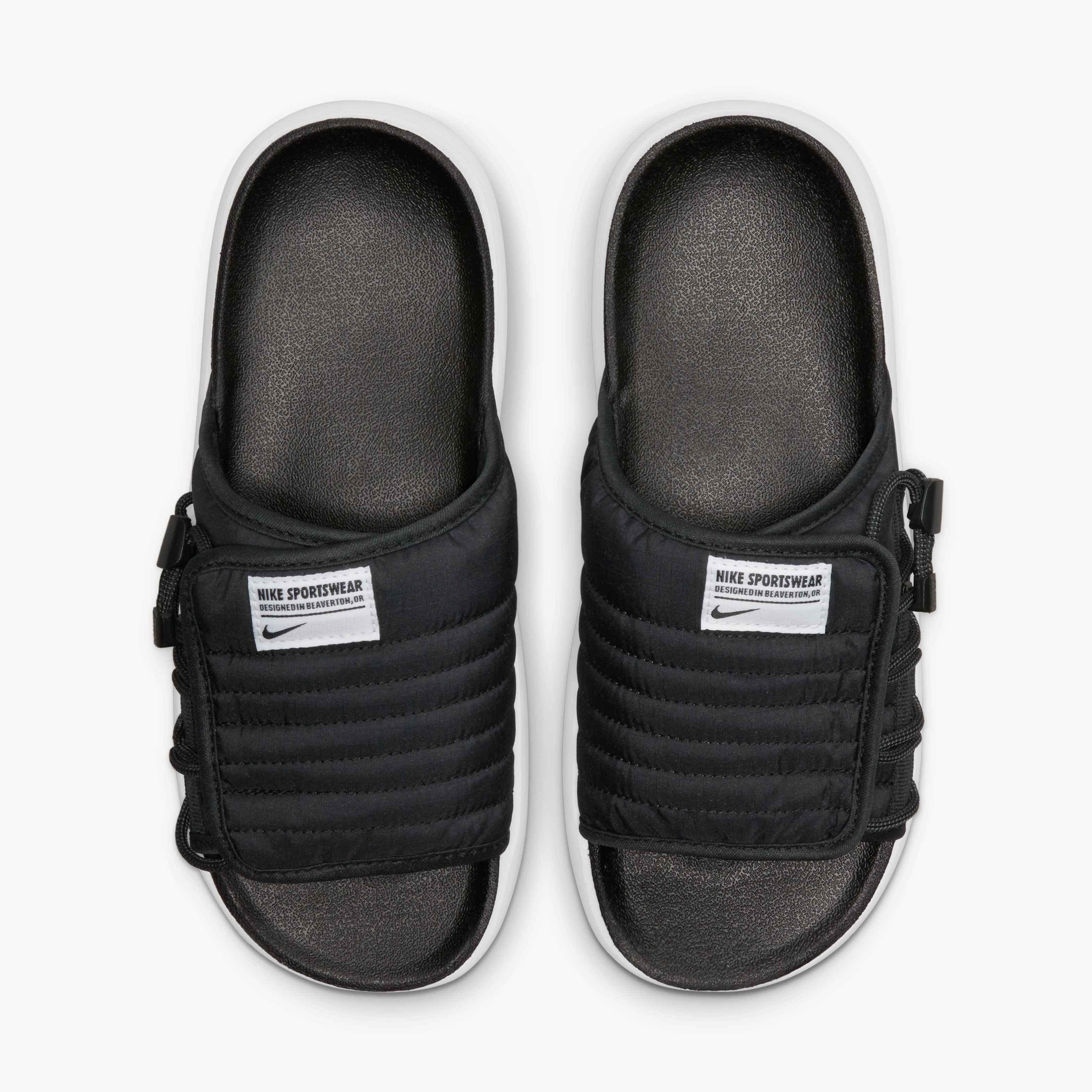 Nike Asuna 2 "Black/Dark Grey/White" Women's Slide - BLACK/GREY Thumbnail View 4