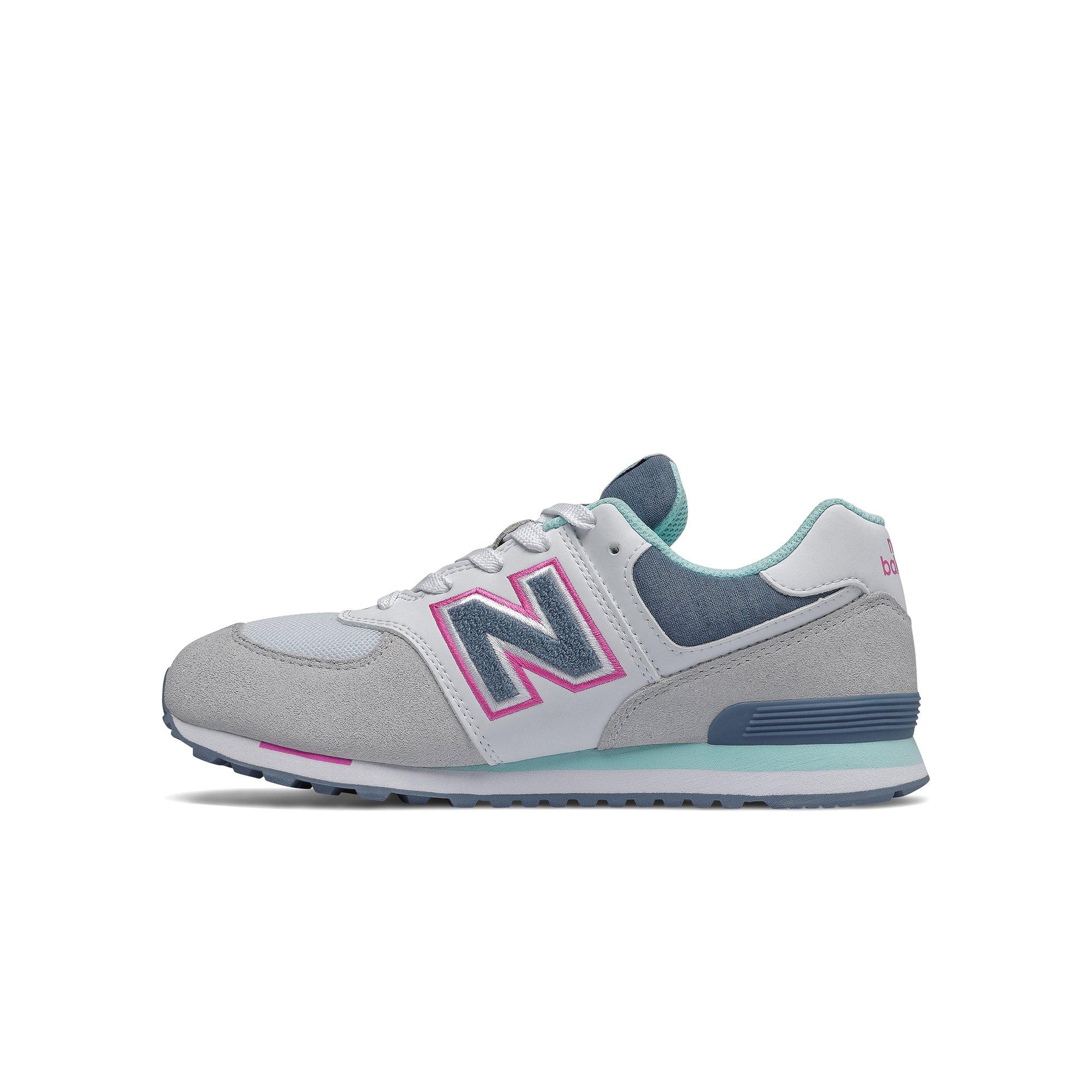 grey pink new balance 574