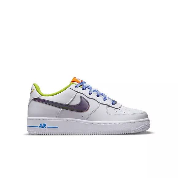 Nike Boys Air Force 1 LV8 - Shoes White/Multi Size 05.5