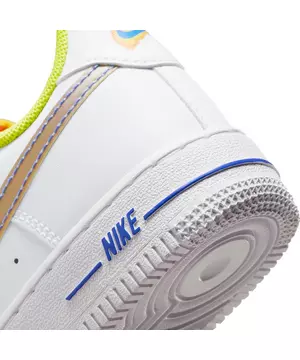 Nike Boys Air Force 1 LV8 - Shoes White/Multi Size 04.5