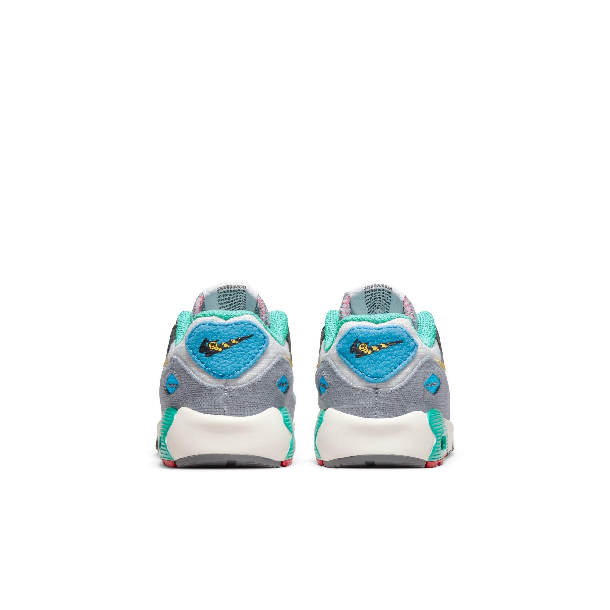 Nike Air Max 90 "Phantom/Celery/Iron Grey" Toddler Kids' Shoe - MULTI-COLOR Thumbnail View 8