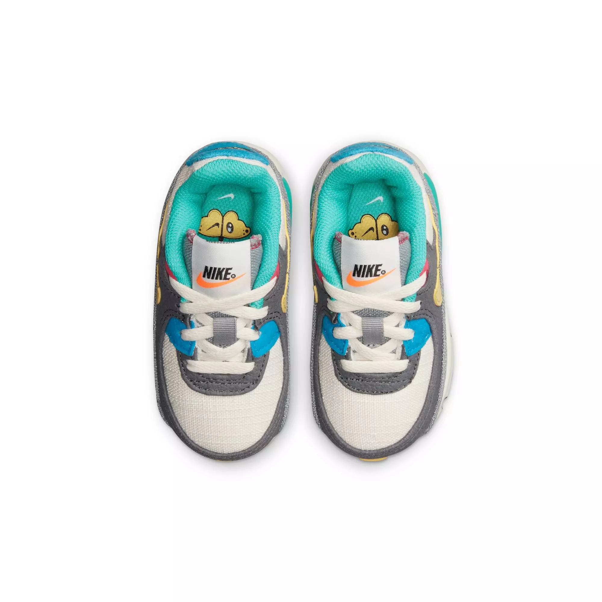 Nike Air Max 90 "Phantom/Celery/Iron Grey" Toddler Kids' Shoe - MULTI-COLOR