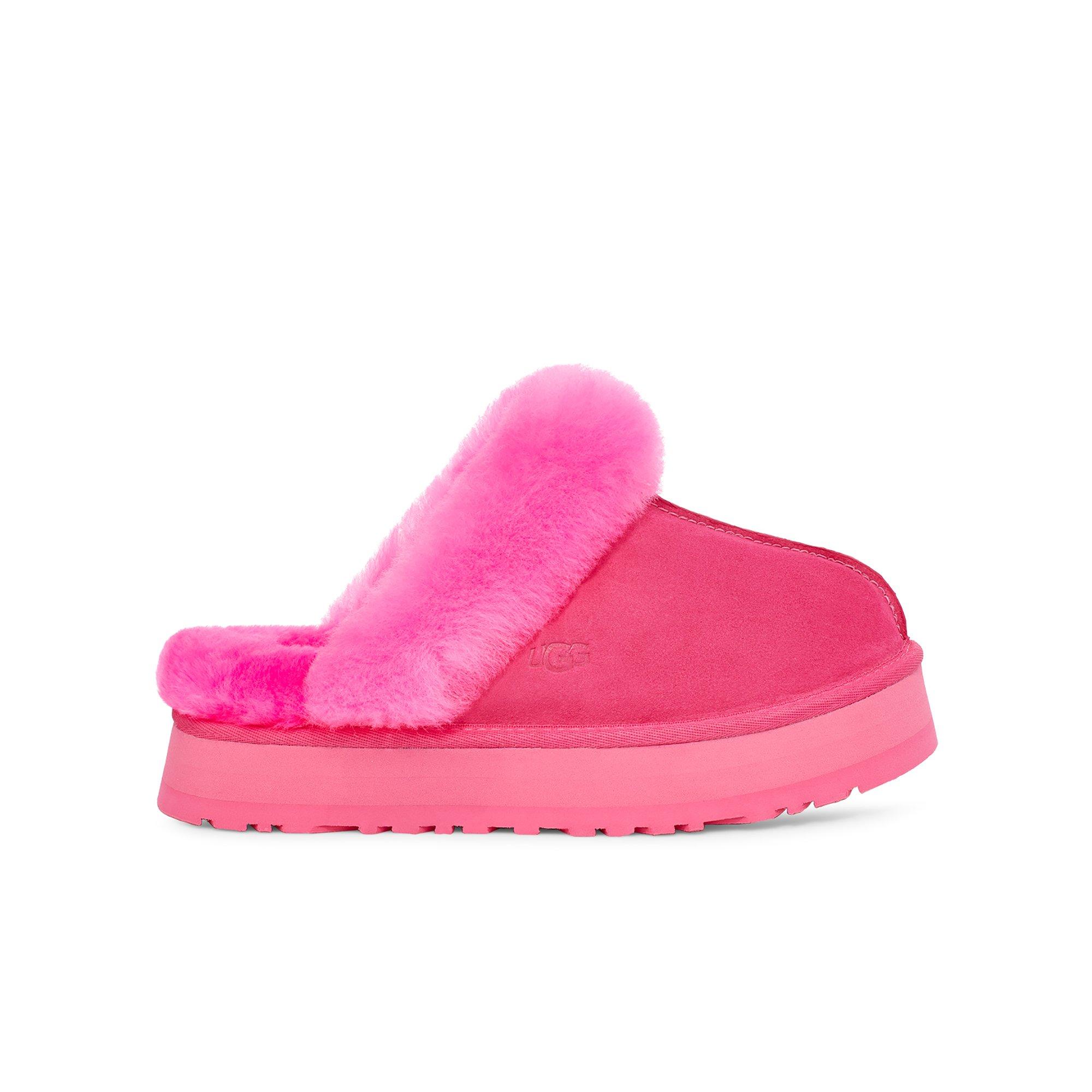 Hot pink discount ugg slippers women's