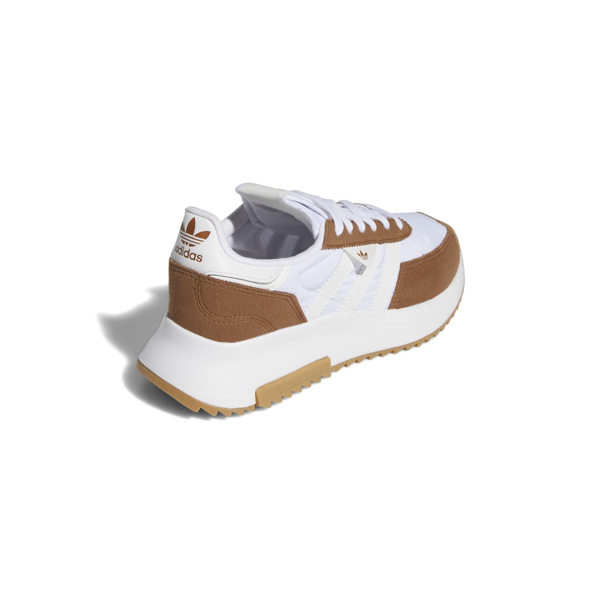 adidas white and brown shoes