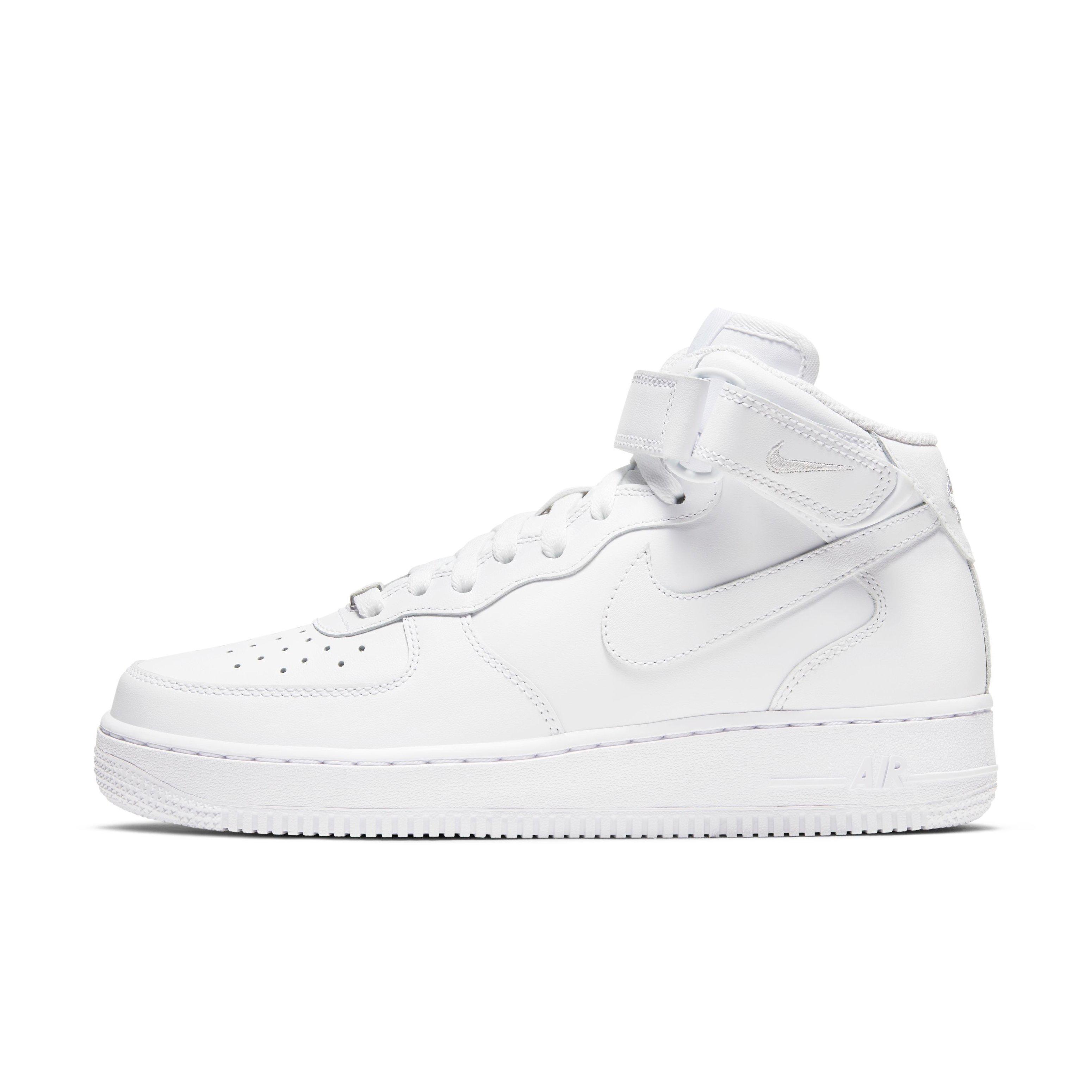 Nike Women's Air Force 1 Mid Shoes in White, Size: 7.5 | FN4274-100