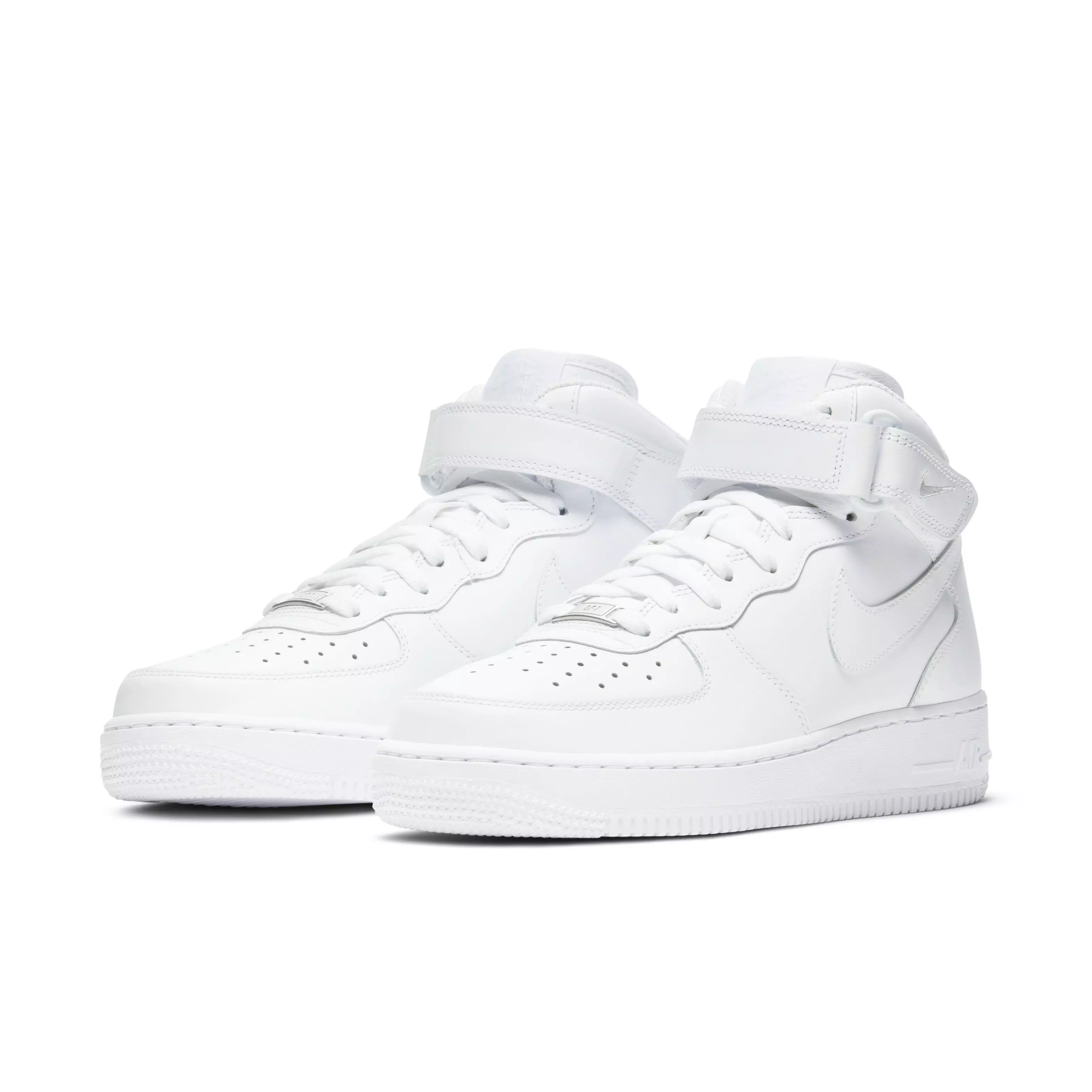 Nike Air Force 1 '07 Mid "White/White/White" Women's Shoe - WHITE