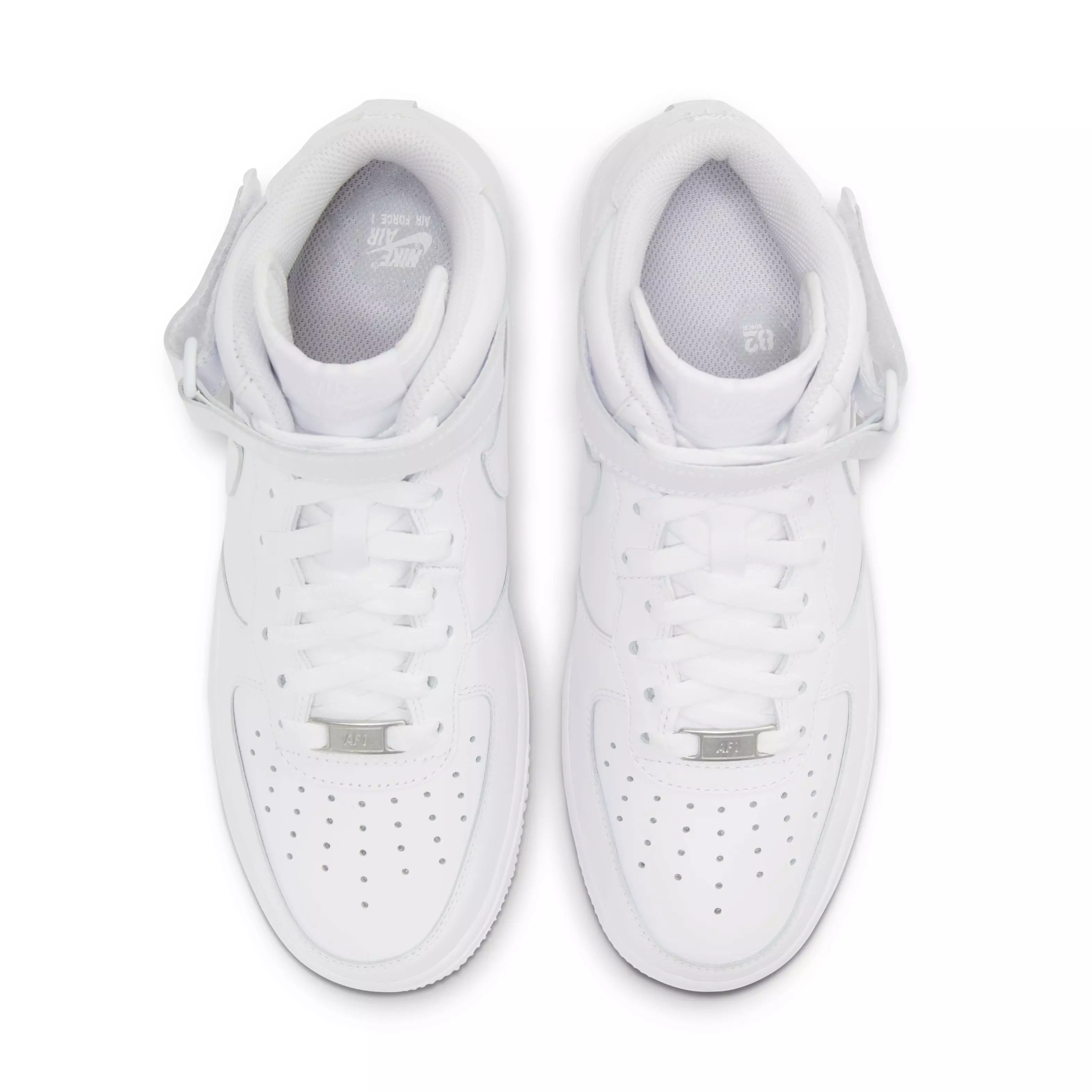 Nike Air Force 1 '07 Mid "White/White/White" Women's Shoe - WHITE