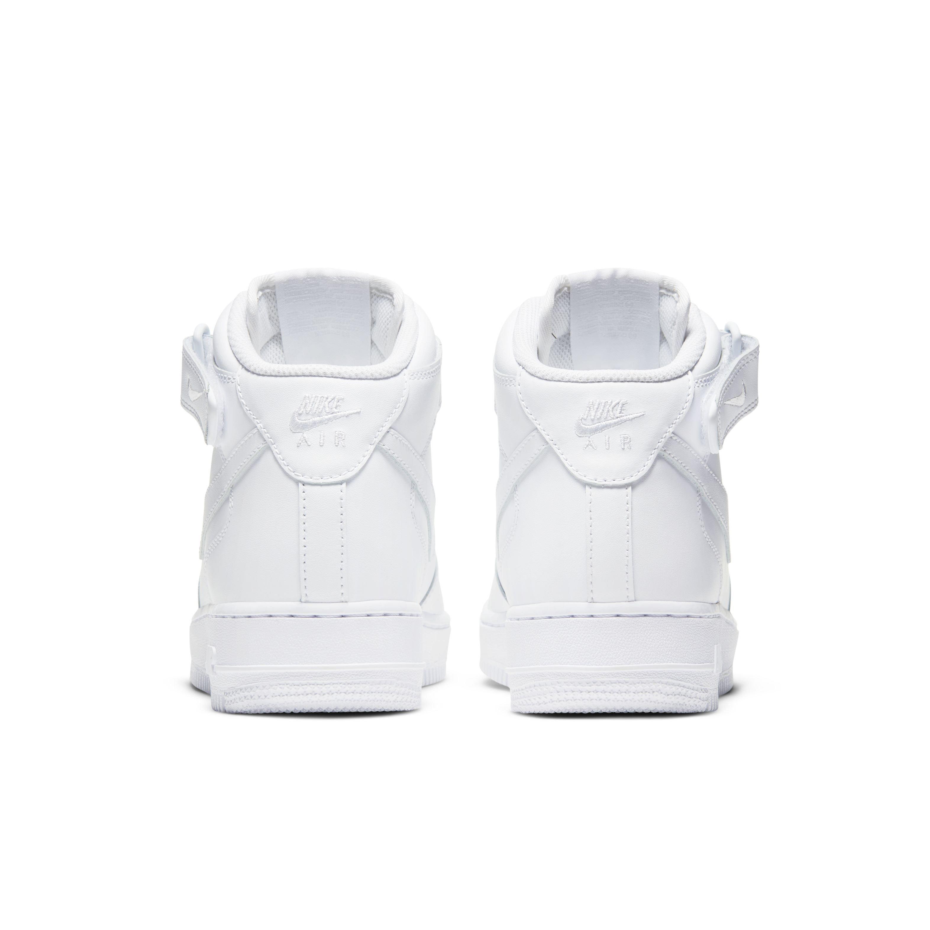 Nike Air Force 1 '07 Mid "White/White/White" Women's Shoe - WHITE Thumbnail View 5