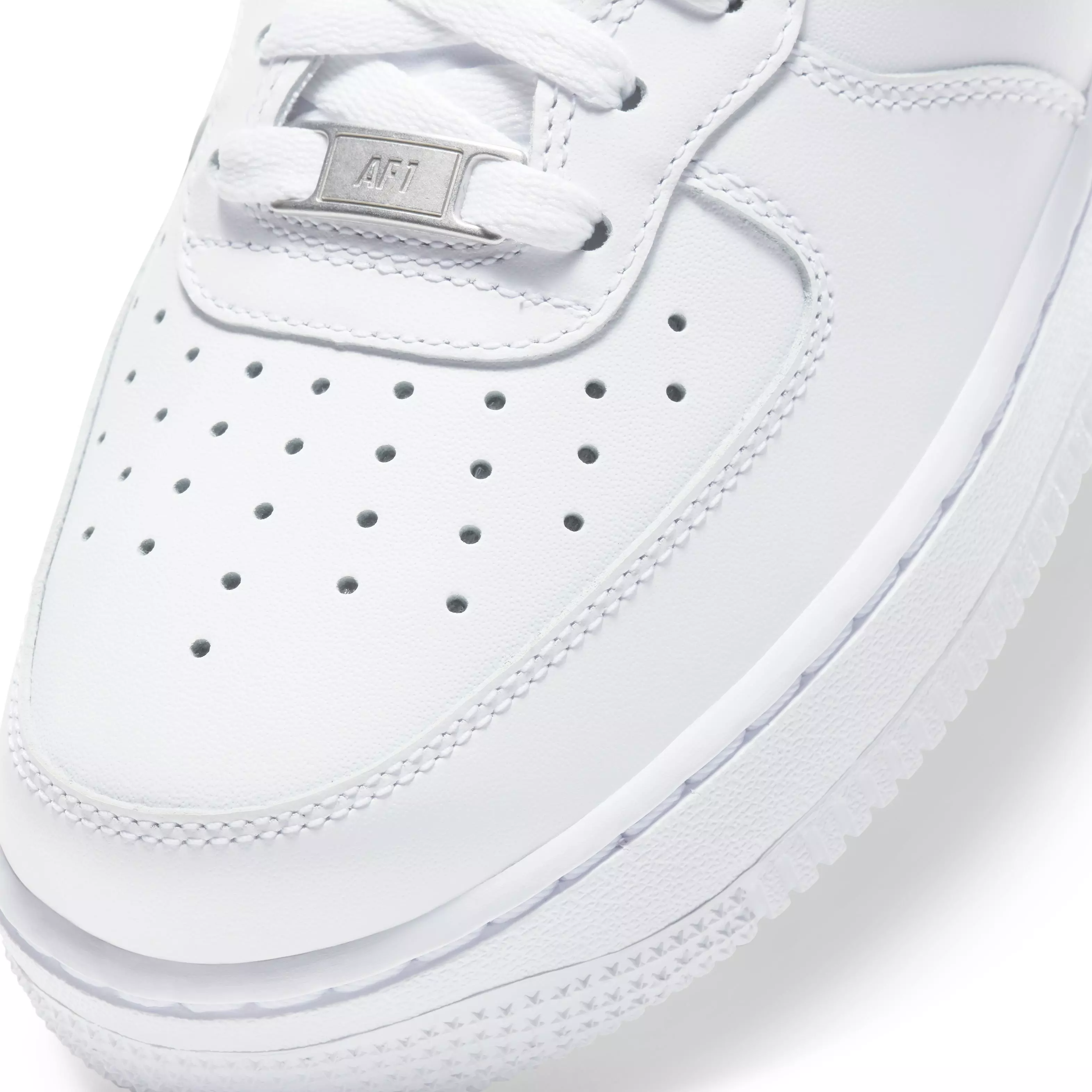 Nike Air Force 1 '07 Mid "White/White/White" Women's Shoe - WHITE