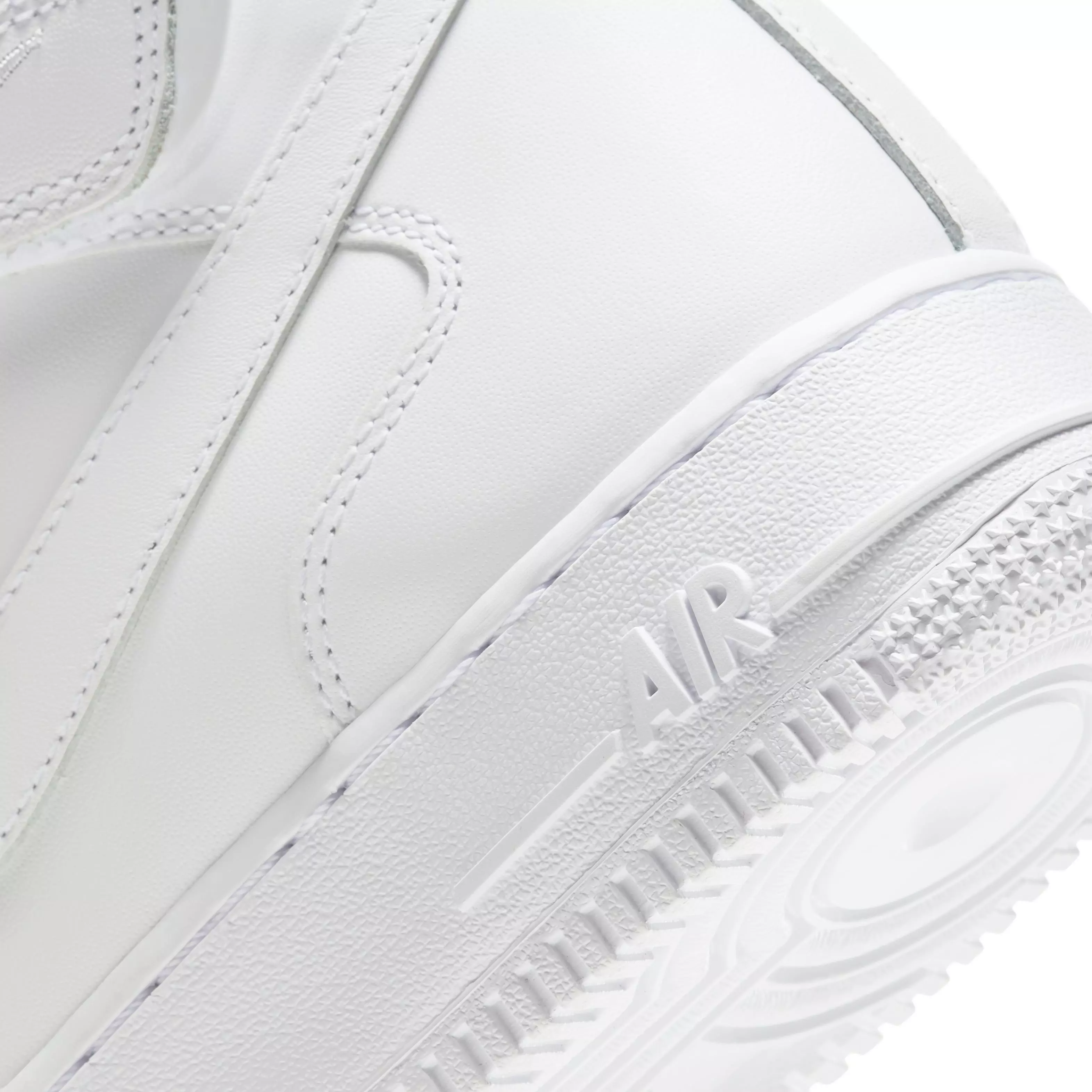 Nike Air Force 1 '07 Mid "White/White/White" Women's Shoe - WHITE