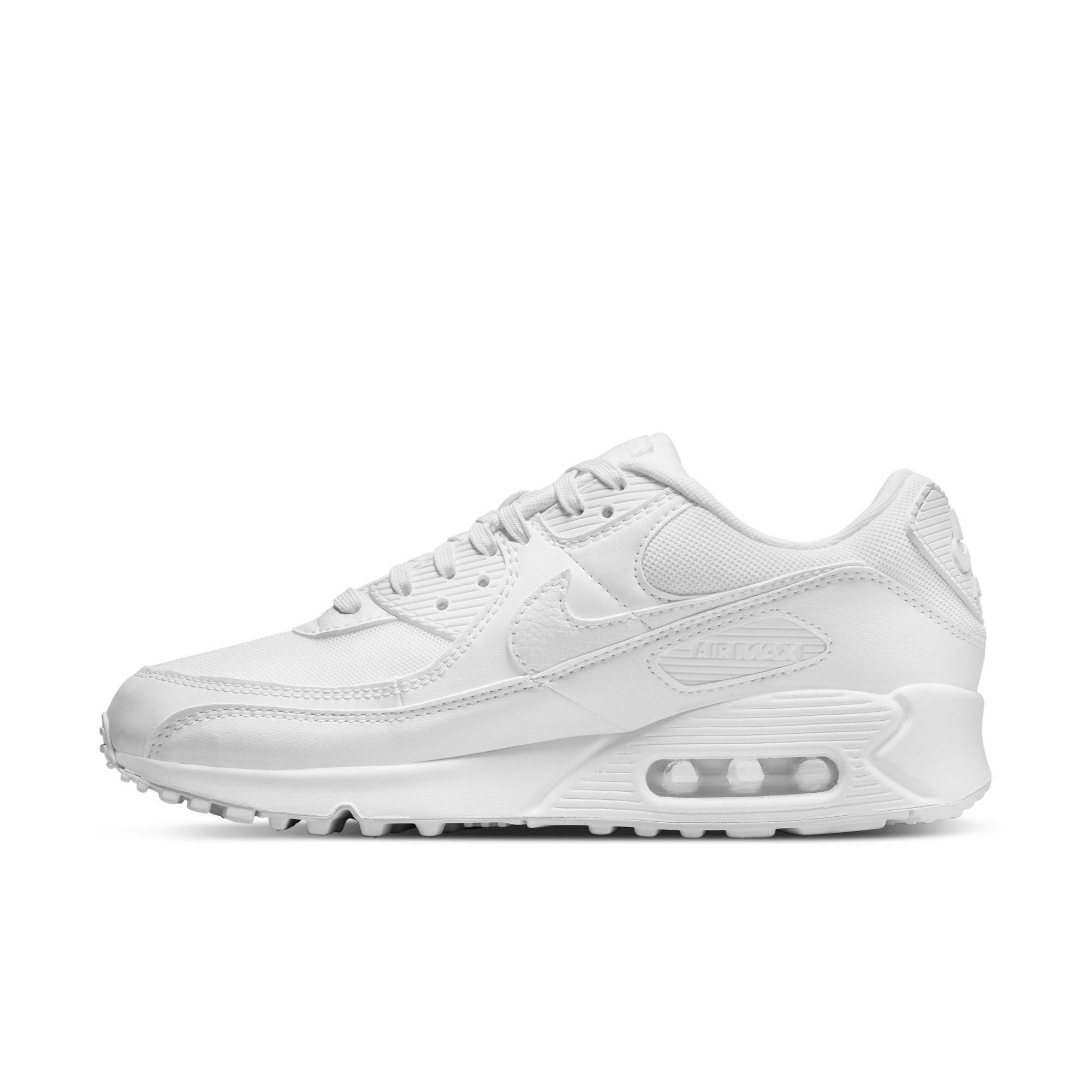 Nike Air Max 90 "White/White" Women's Shoe - WHITE Thumbnail View 3