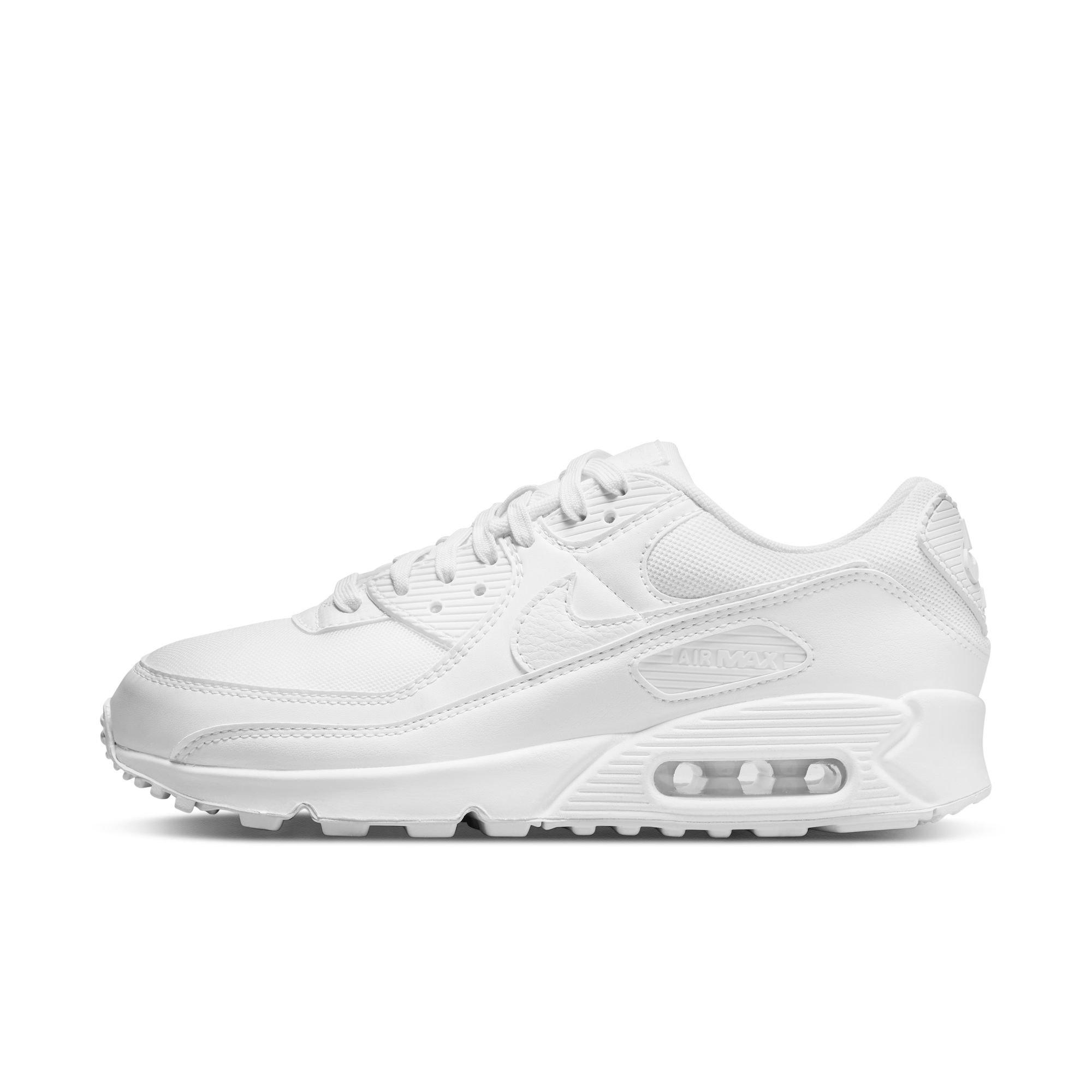 Nike Air Max 90 "White/White" Women's Shoe - WHITE Thumbnail View 4