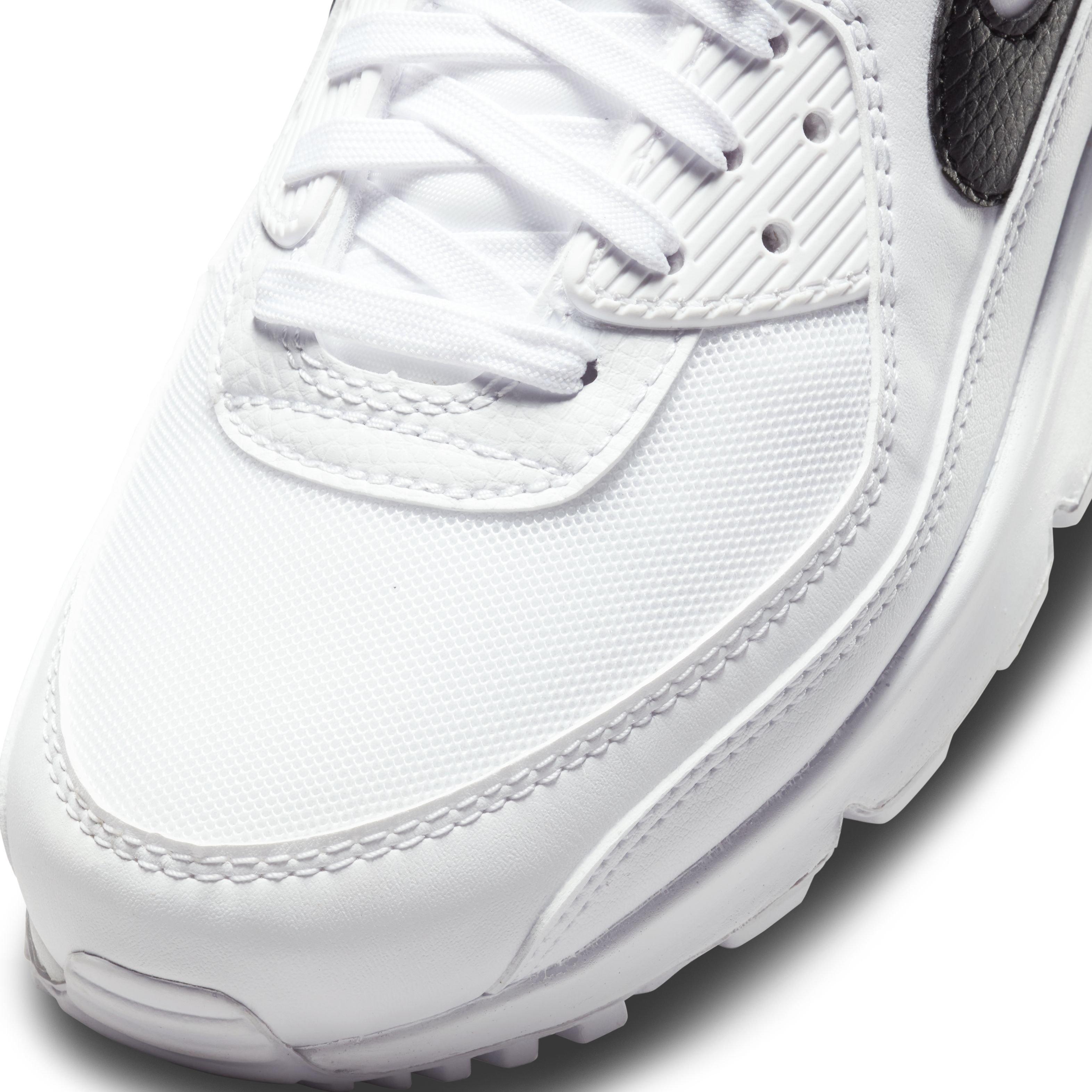 Nike Air Max 90 "White/Black/White" Women's Shoe - WHITE/BLACK Thumbnail View 7