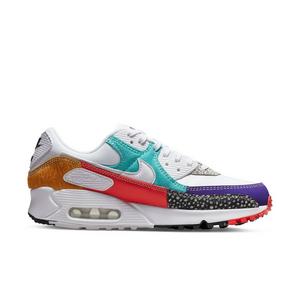 Nike Air Max 90 SE "White/Light Curry/Habanero Red" Women's Shoe