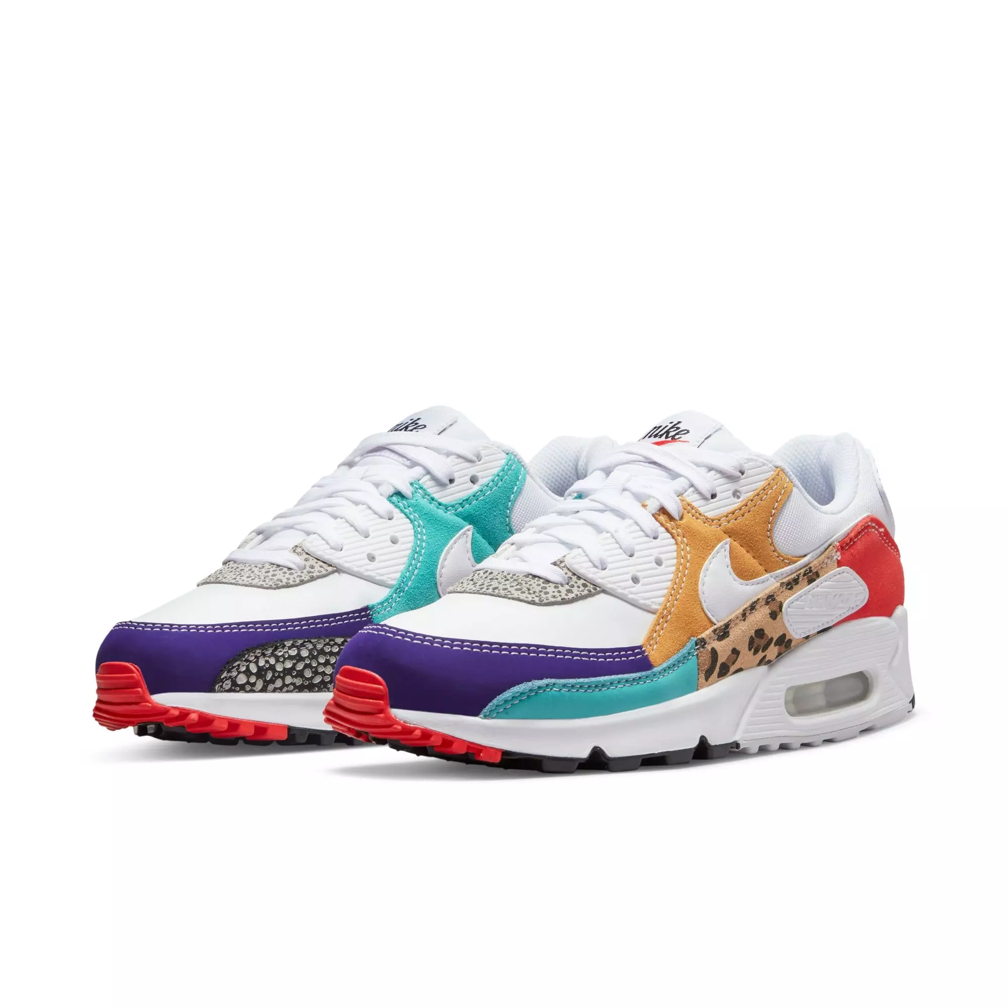 Nike Air Max 90 SE "White/Light Curry/Habanero Red" Women's Shoe - WHITE/RED/YELLOW