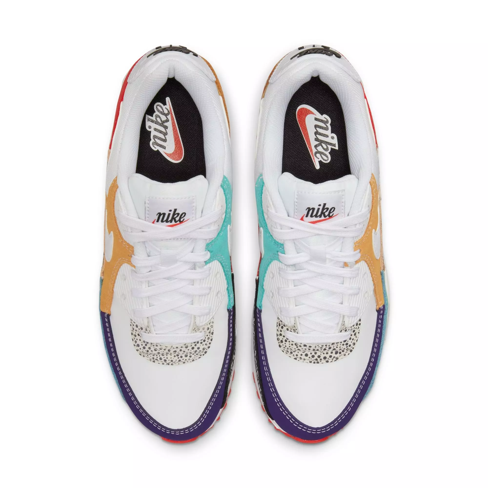 Nike Air Max 90 SE "White/Light Curry/Habanero Red" Women's Shoe - WHITE/RED/YELLOW