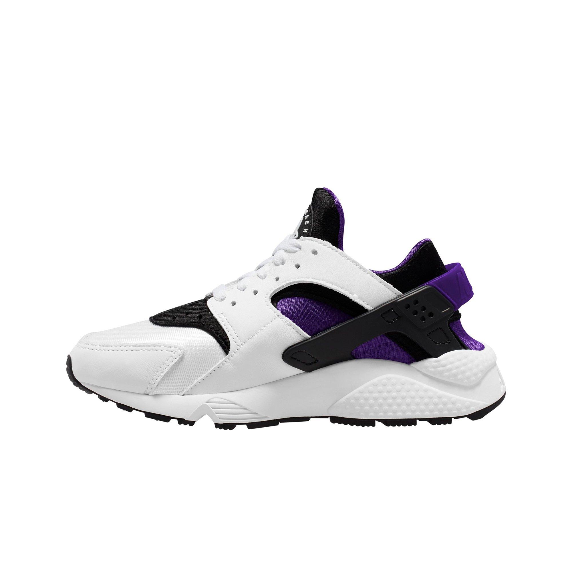 Huaraches black white outlet purple