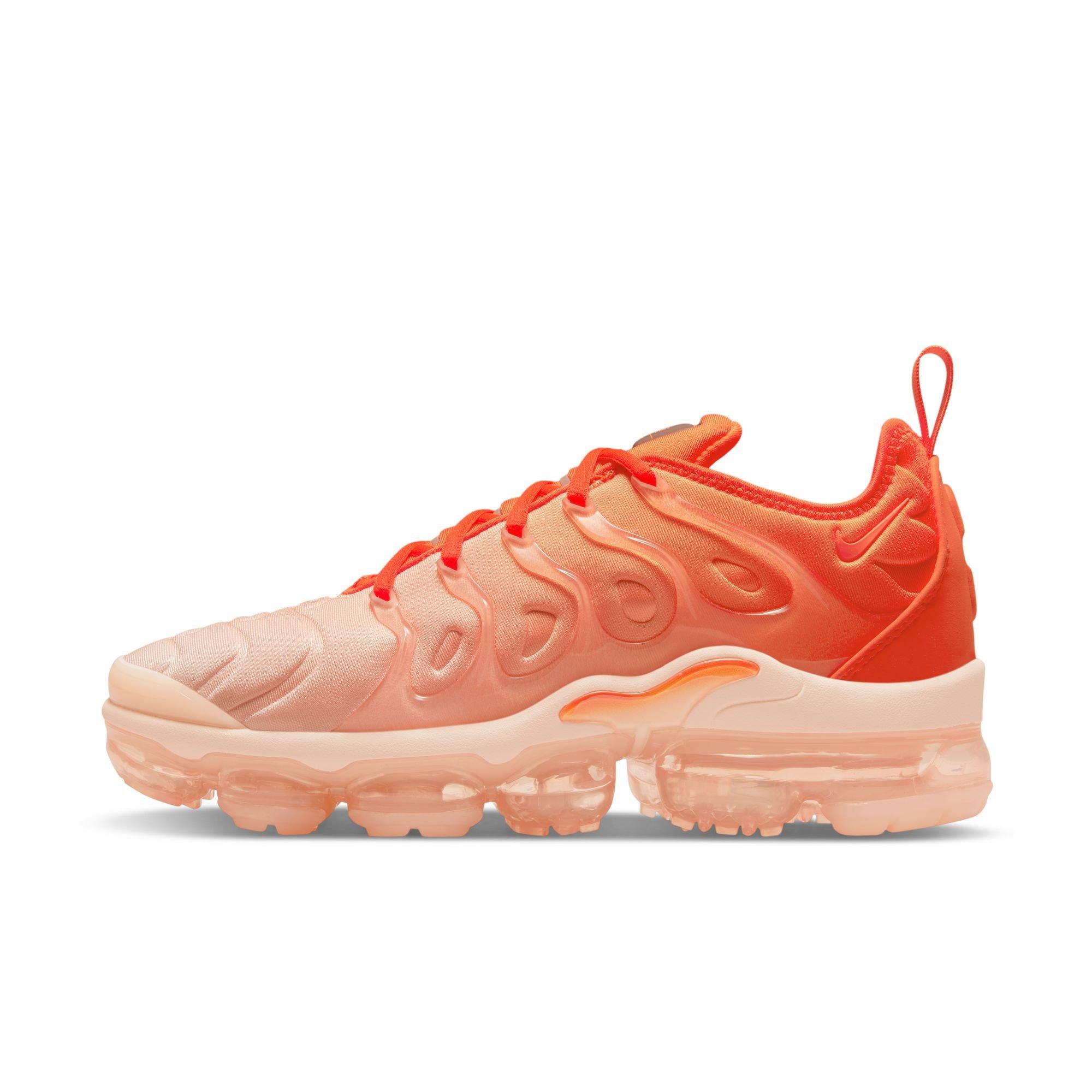 orange vapormax plus women's