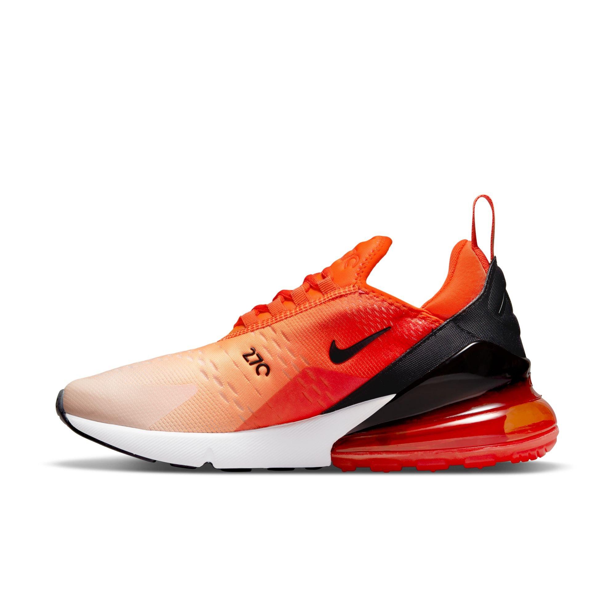 Air max 270 clearance womens black and orange