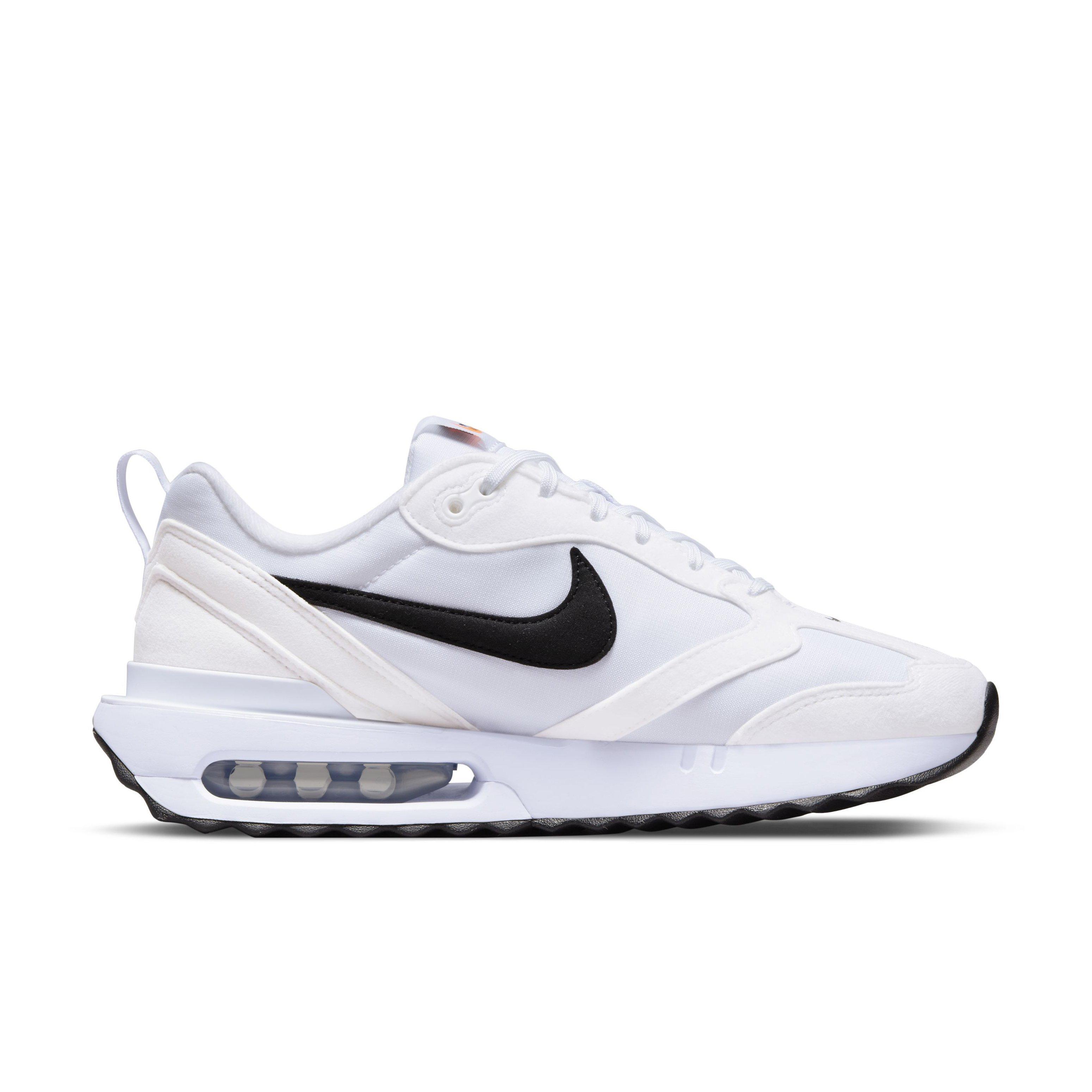 Nike air max 27 white black total on sale orange