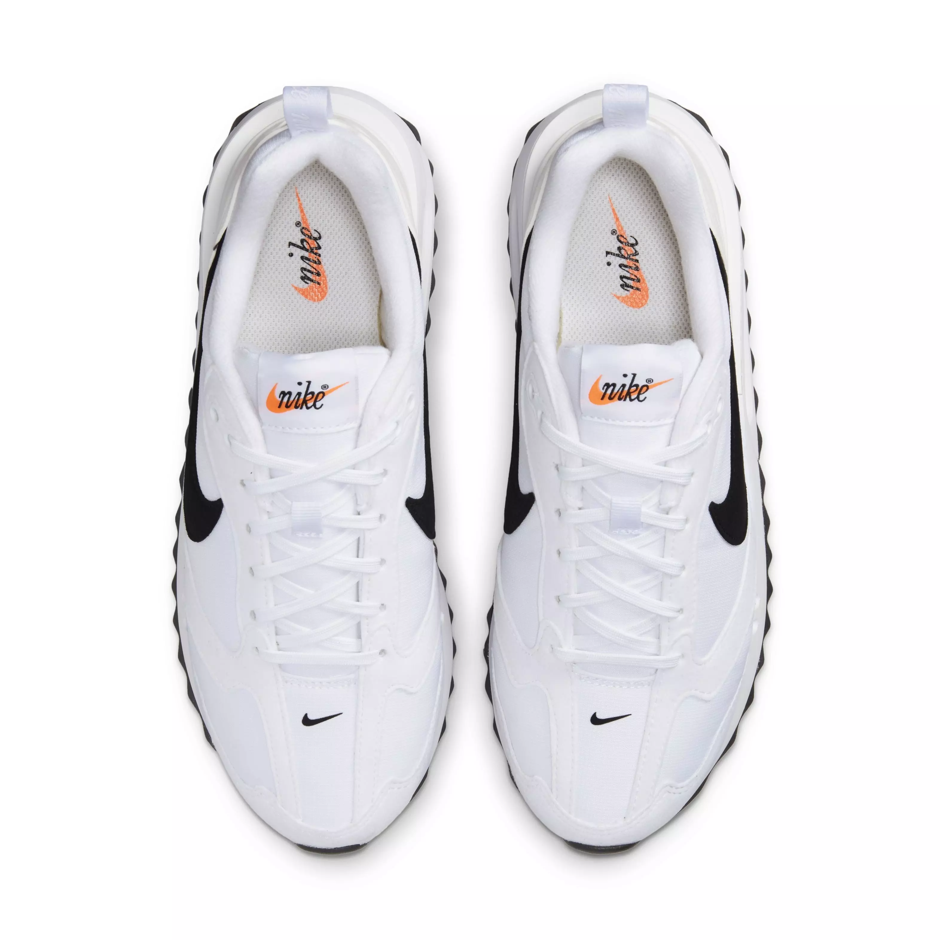 Nike Air Max Dawn "White/Black/Total Orange" Women's Shoe - WHITE/BLACK/ORANGE