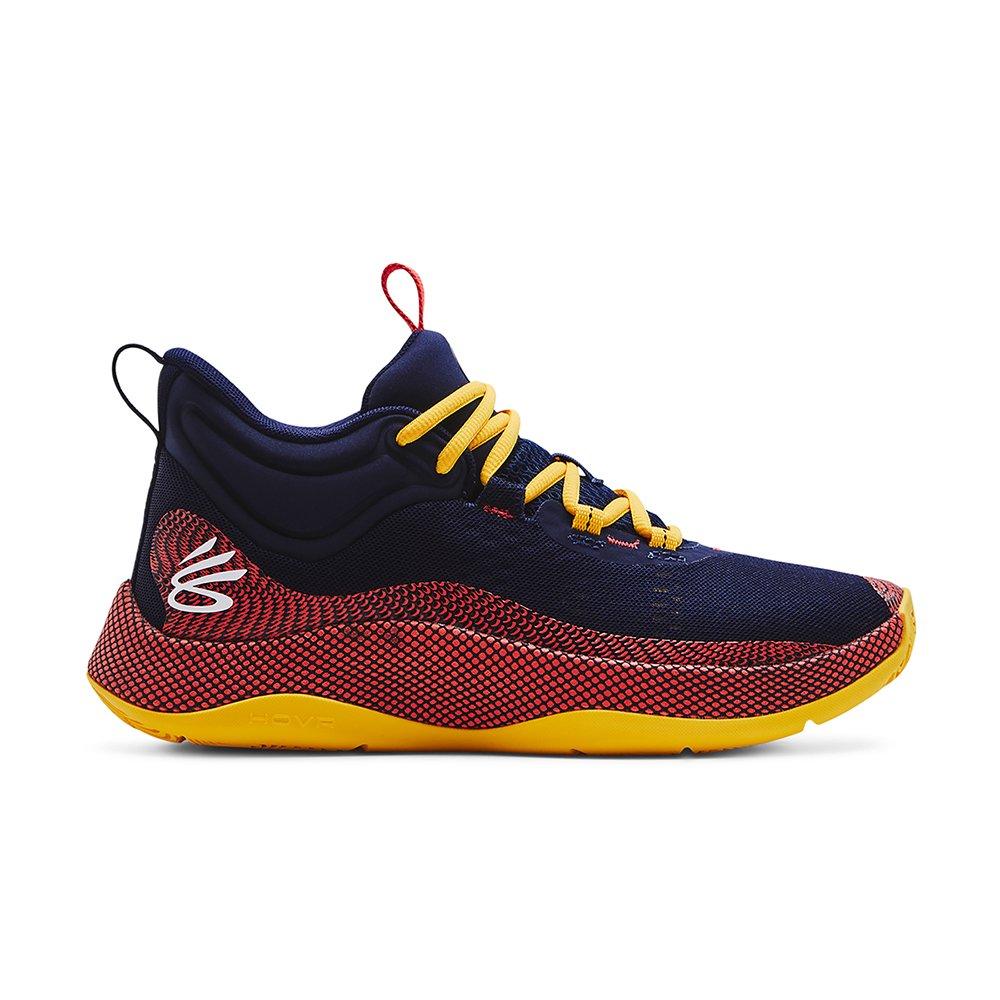 Under Armour Curry HOVR Splash Navy/Yellow Men's Basketball Shoe -  Hibbett