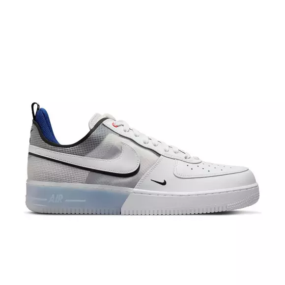 Nike Men's Air Force 1 Mid React Casual Shoes White Black - urbanAthletics